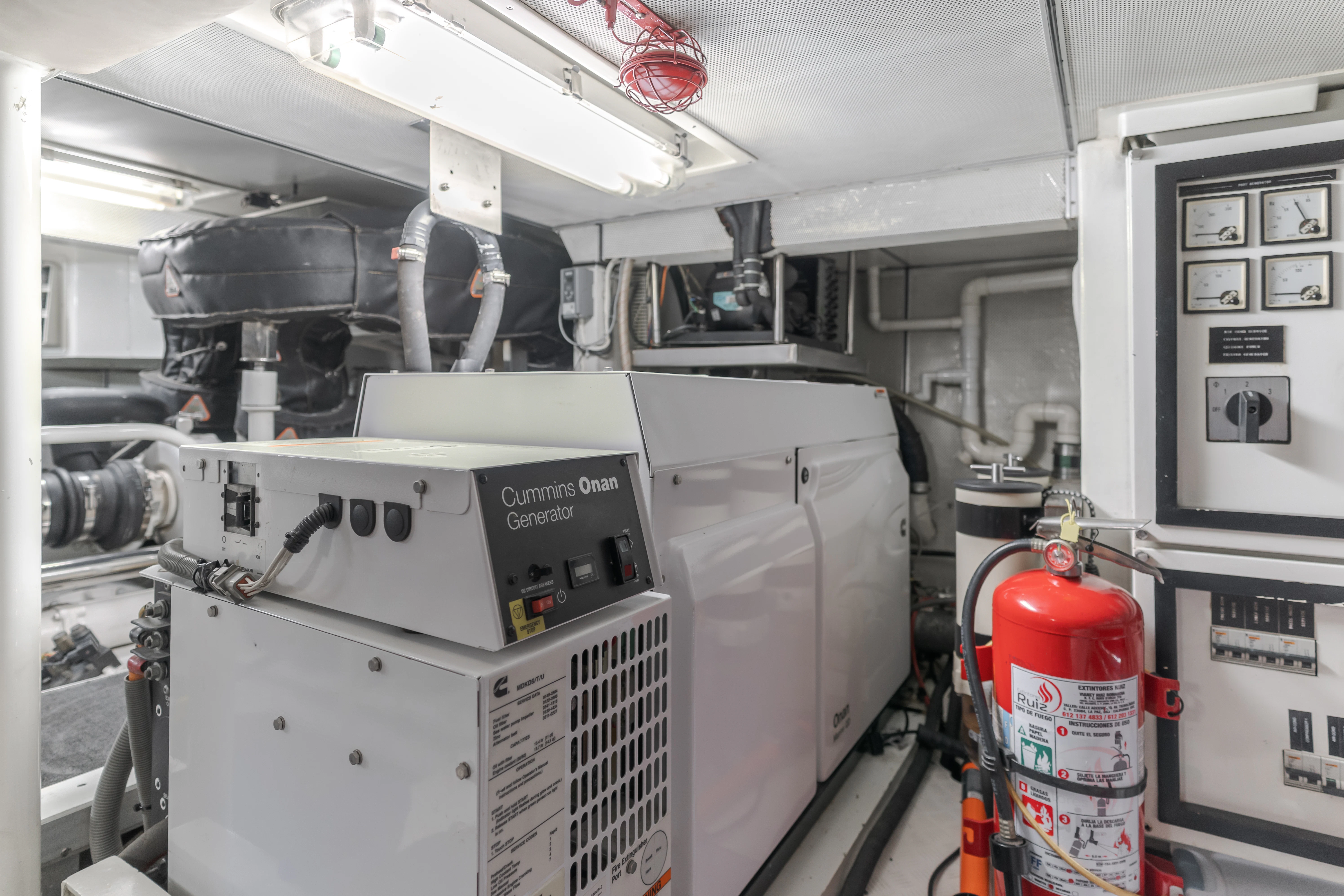 a close-up of a machine aboard EASY Yacht for Sale