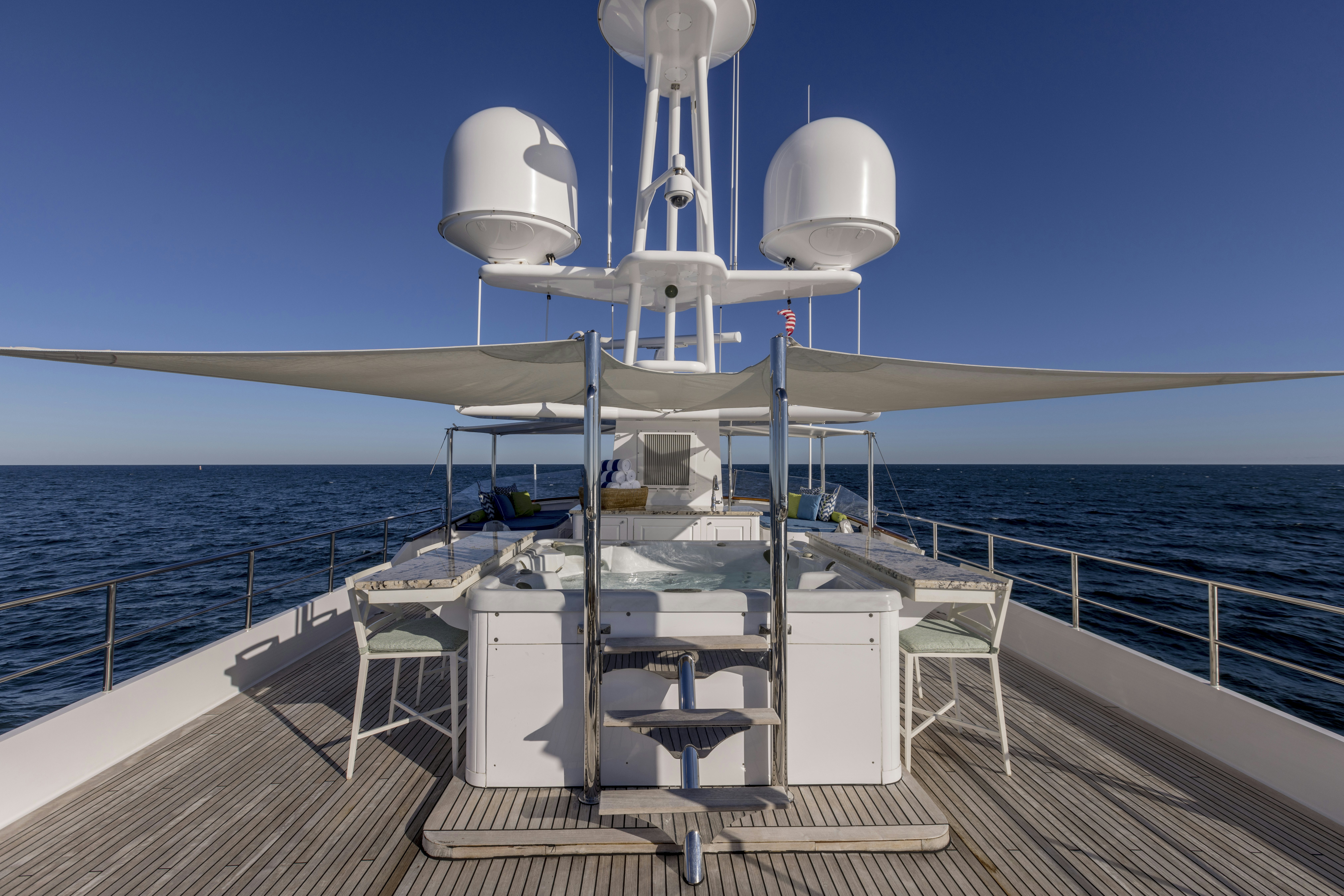 a boat on the water aboard TRUE NORTH Yacht for Sale