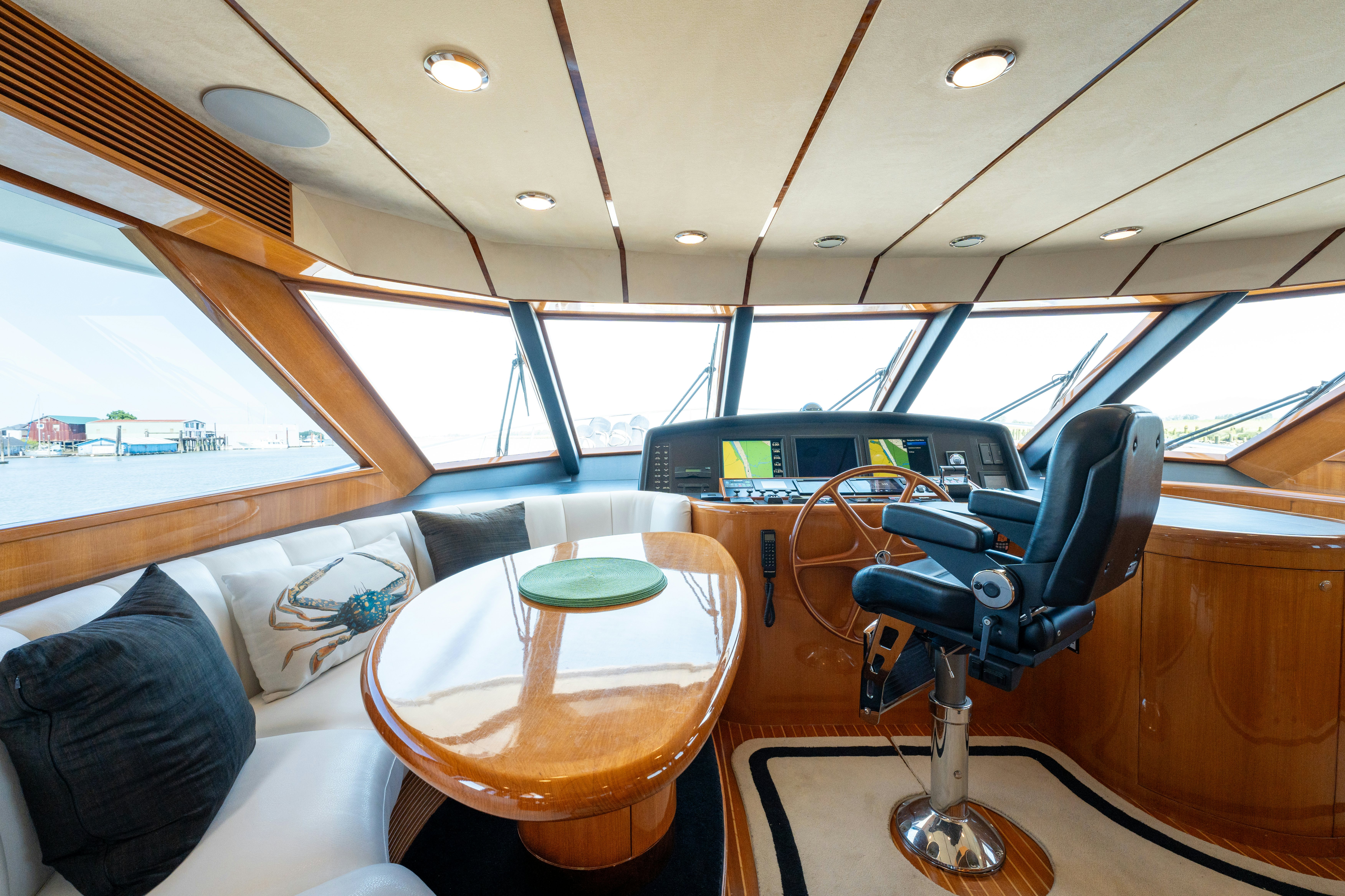 inside of a vehicle aboard MEMORY BANK Yacht for Sale