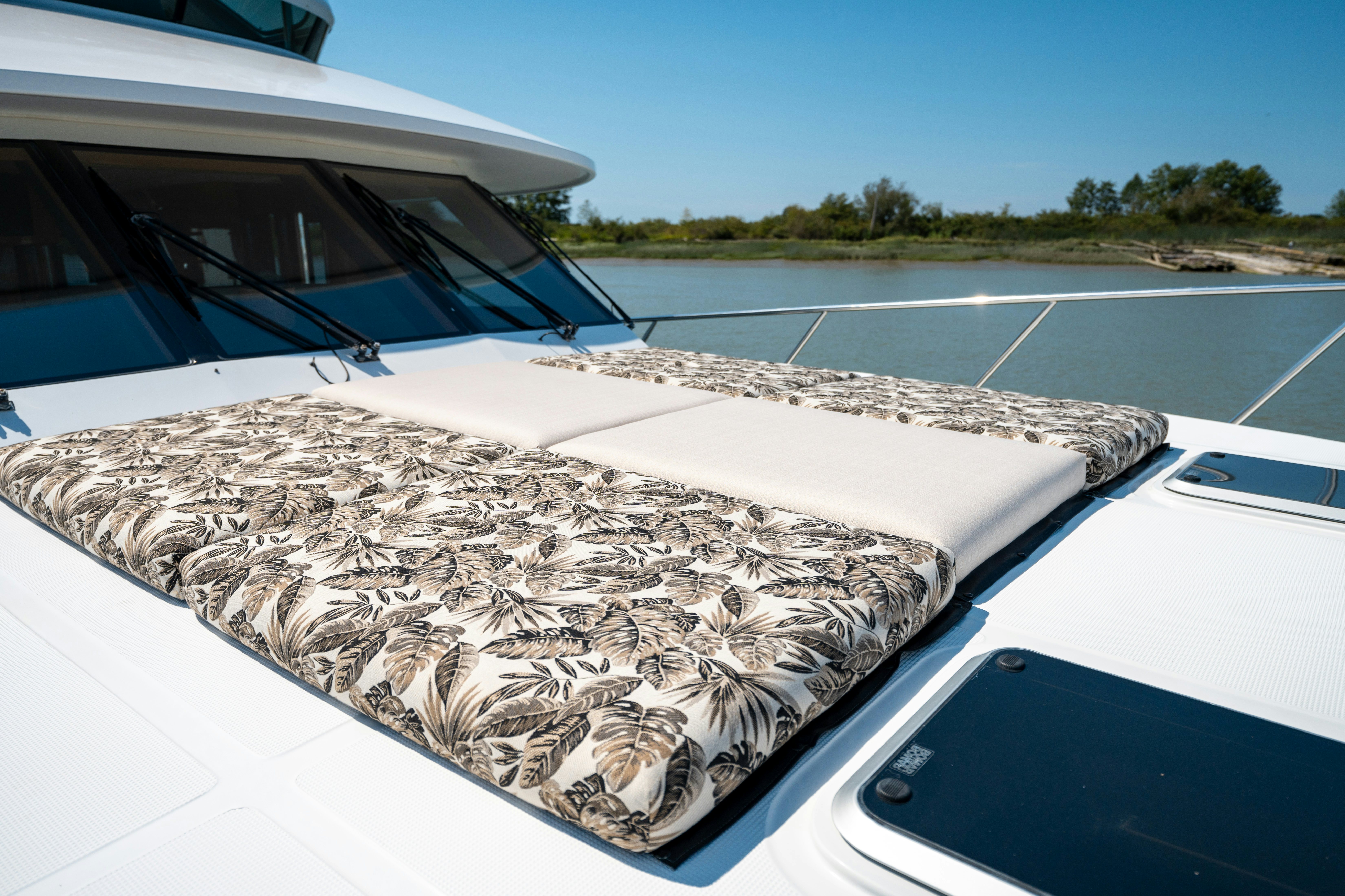 a boat covered in plastic aboard MEMORY BANK Yacht for Sale