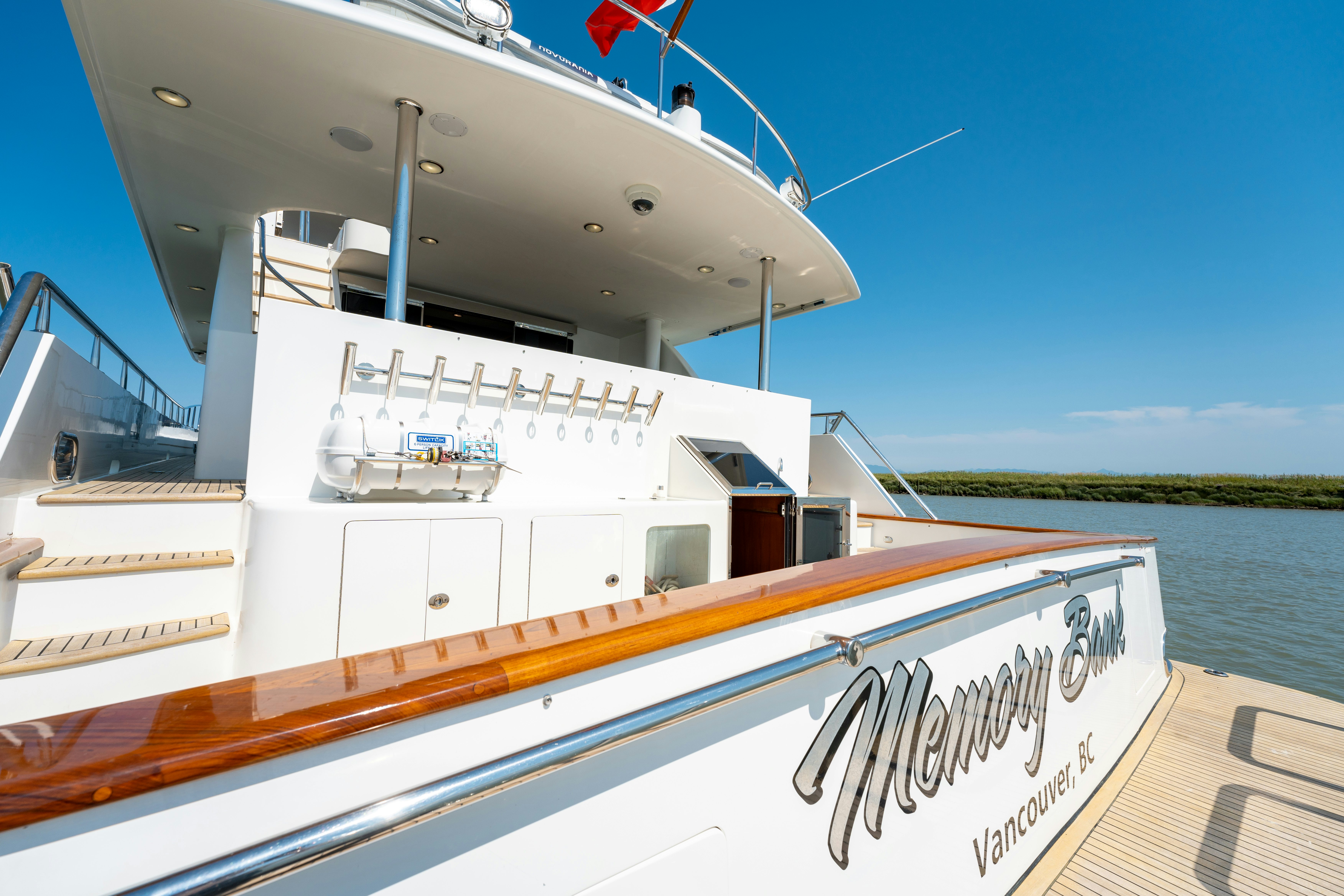 a boat on the water aboard MEMORY BANK Yacht for Sale