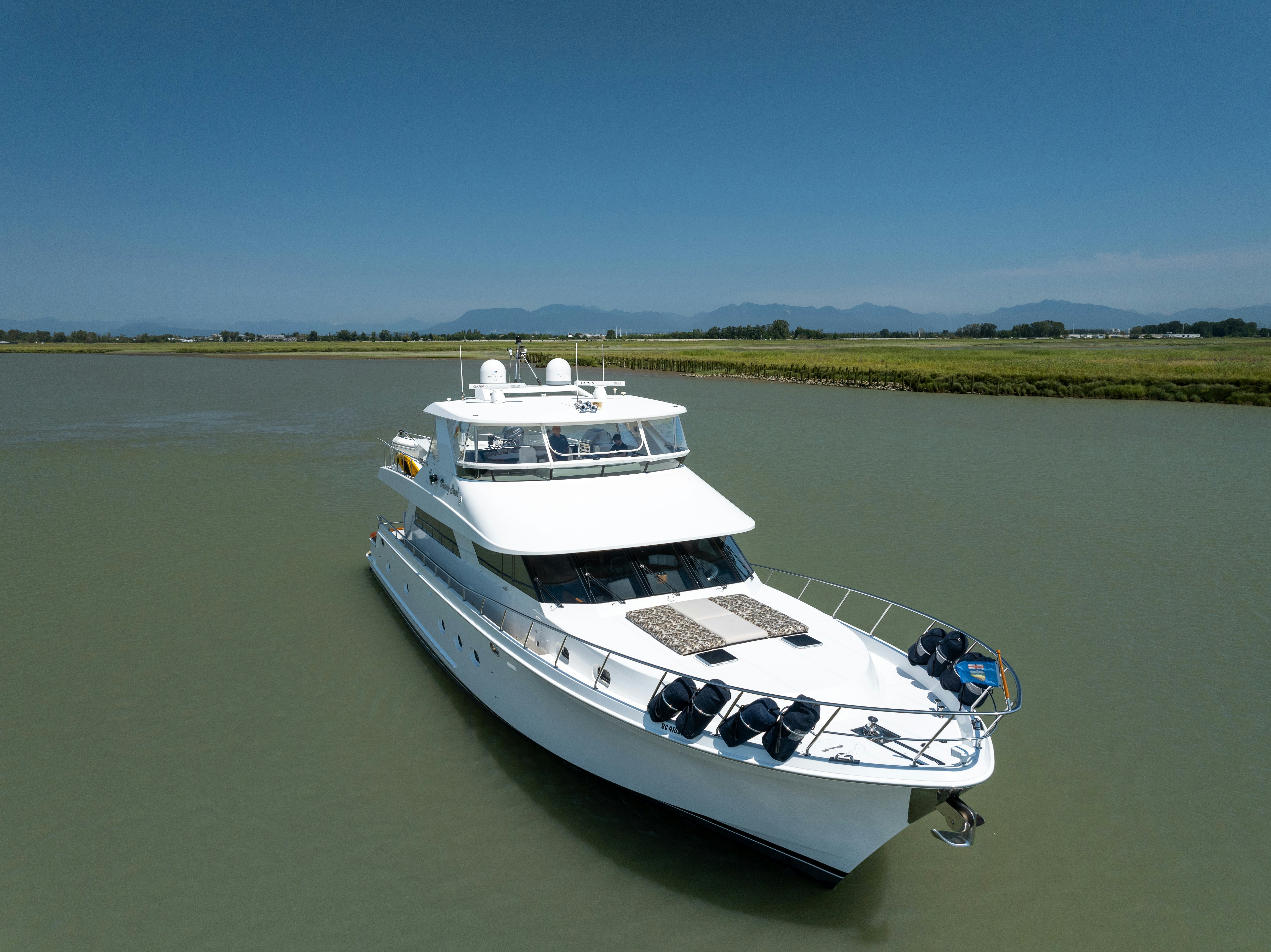 a boat in the water aboard MEMORY BANK Yacht for Sale