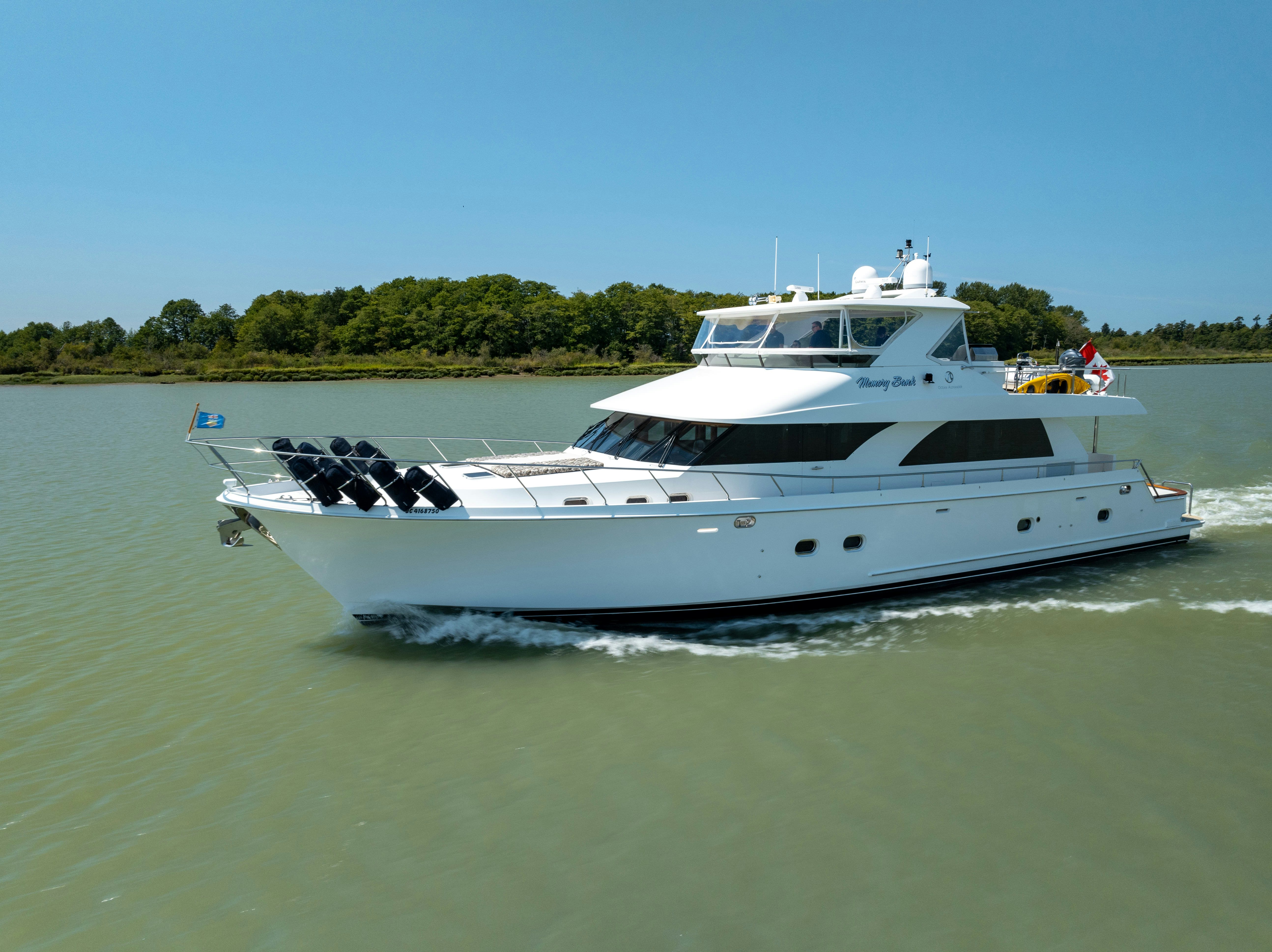 a boat on the water aboard MEMORY BANK Yacht for Sale