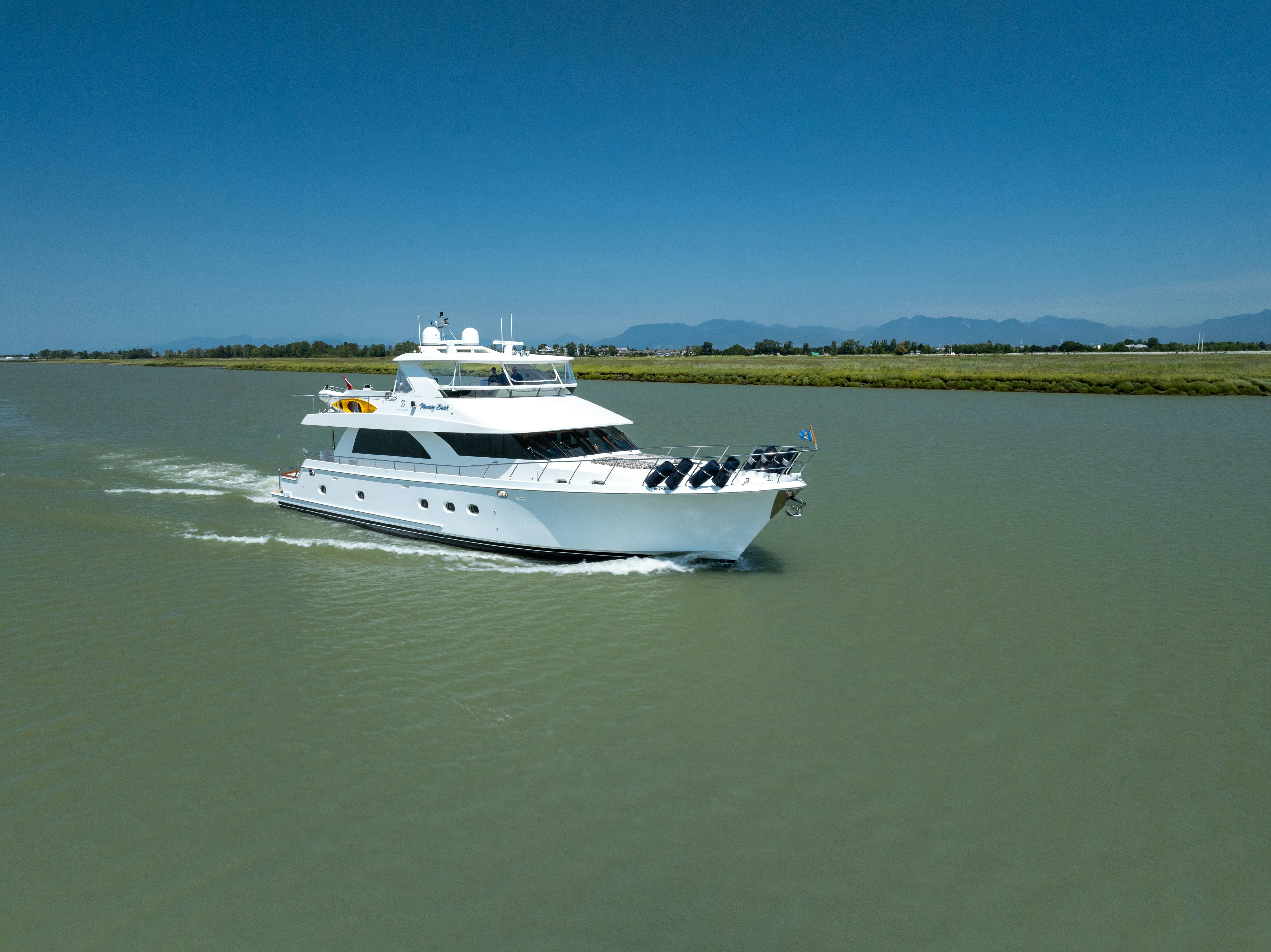 a boat on the water aboard MEMORY BANK Yacht for Sale