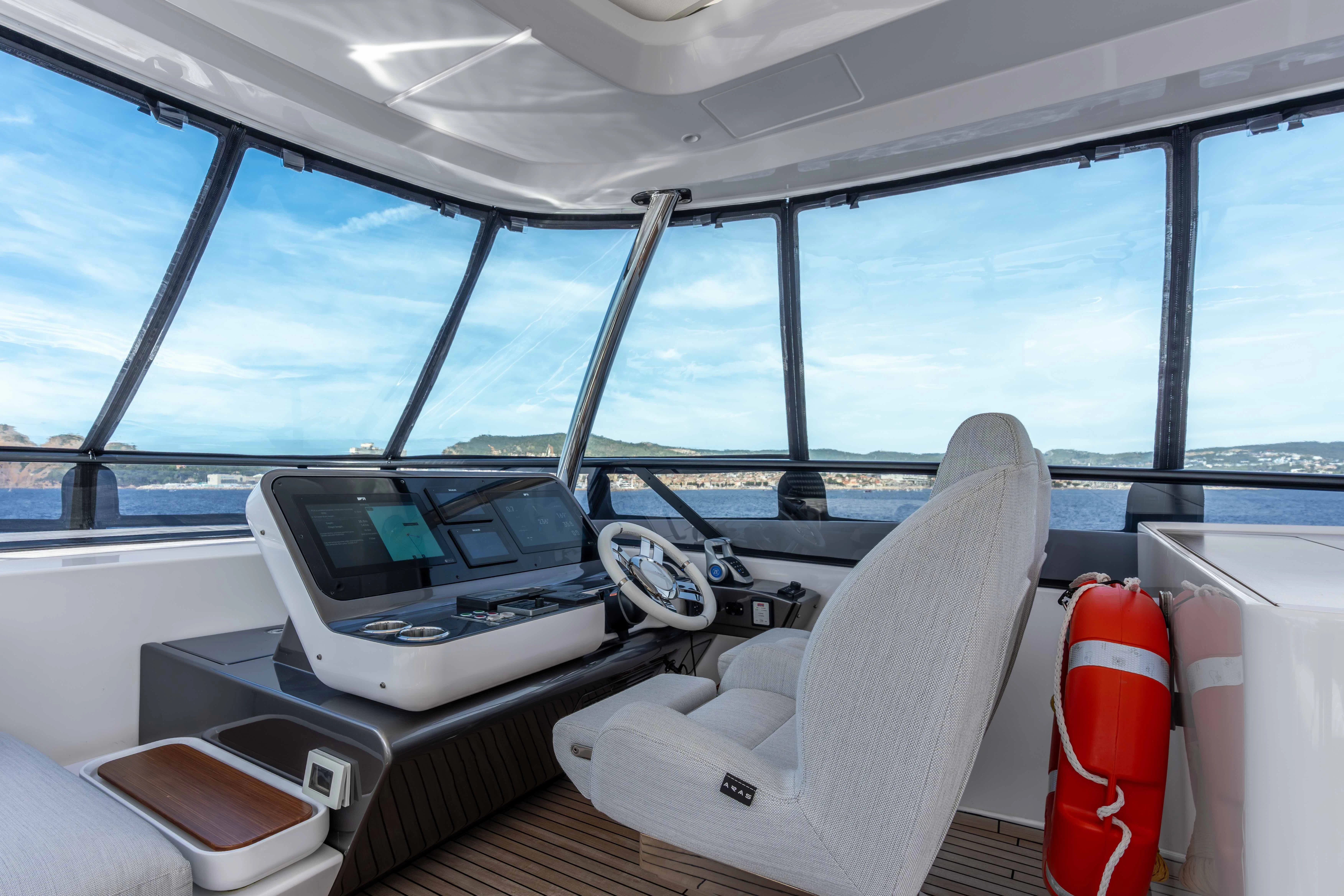 inside of a car aboard ST JUDE Yacht for Sale