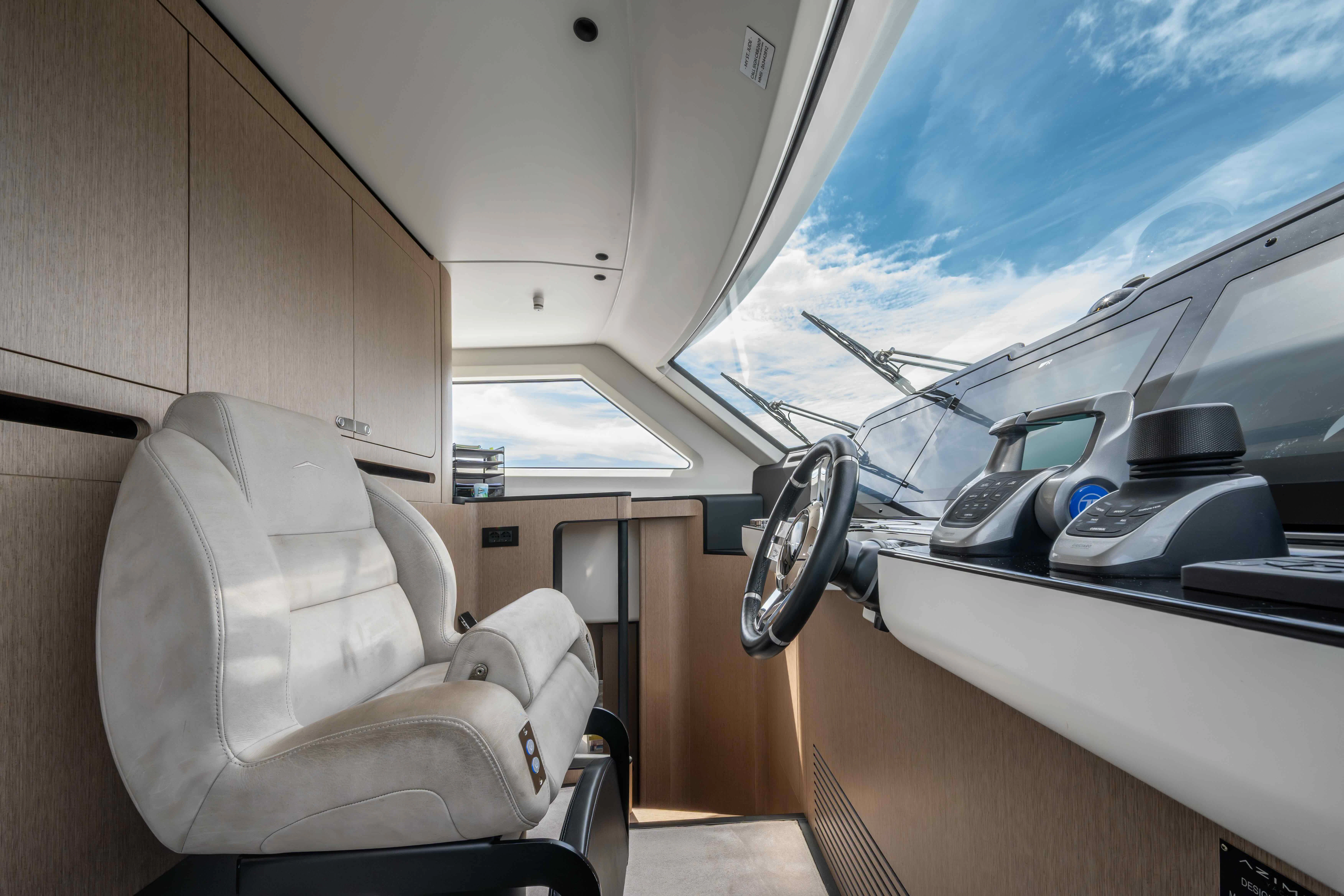 inside of a car aboard ST JUDE Yacht for Sale