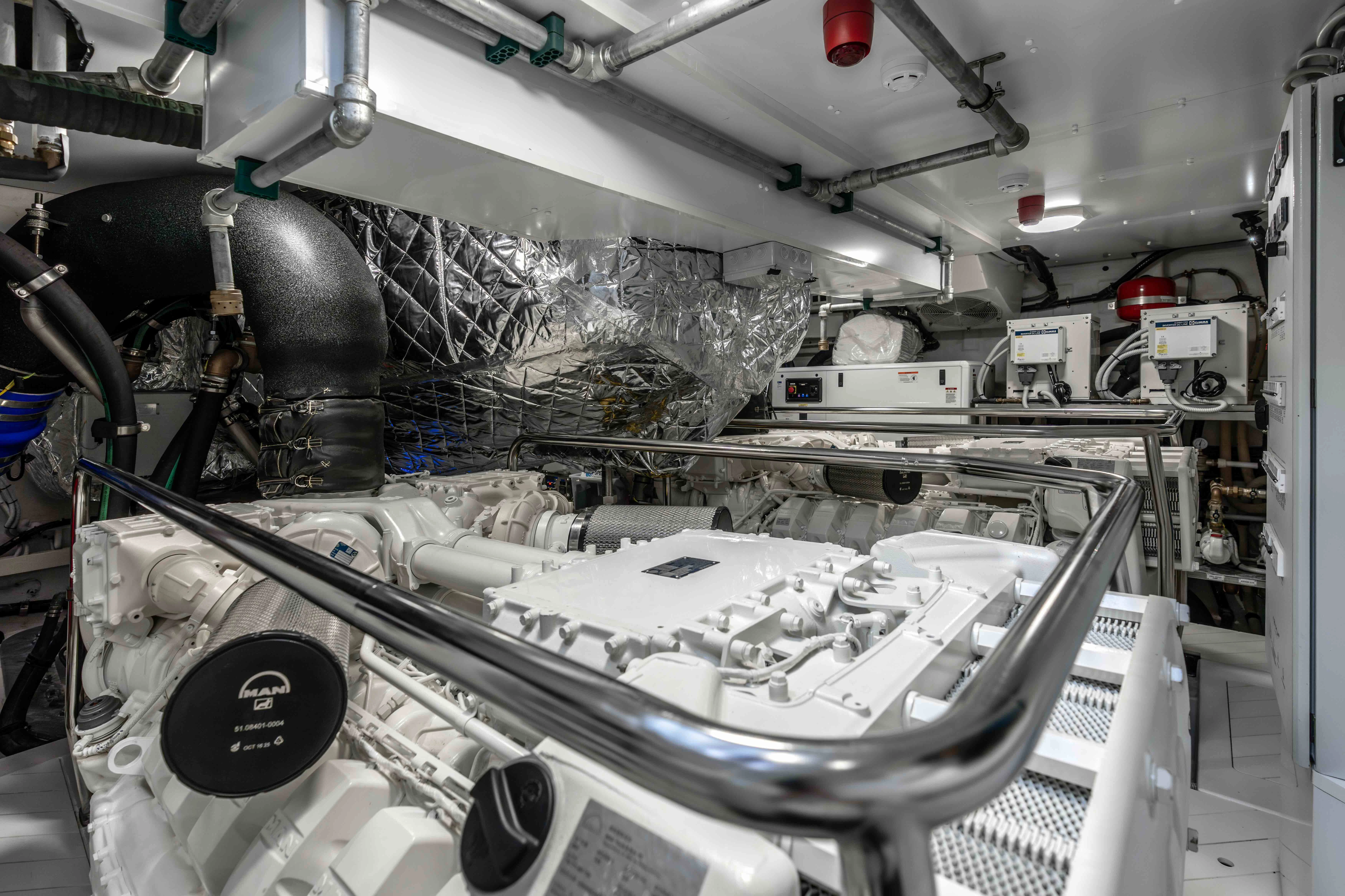 a machine with a large amount of pipes aboard ST JUDE Yacht for Sale