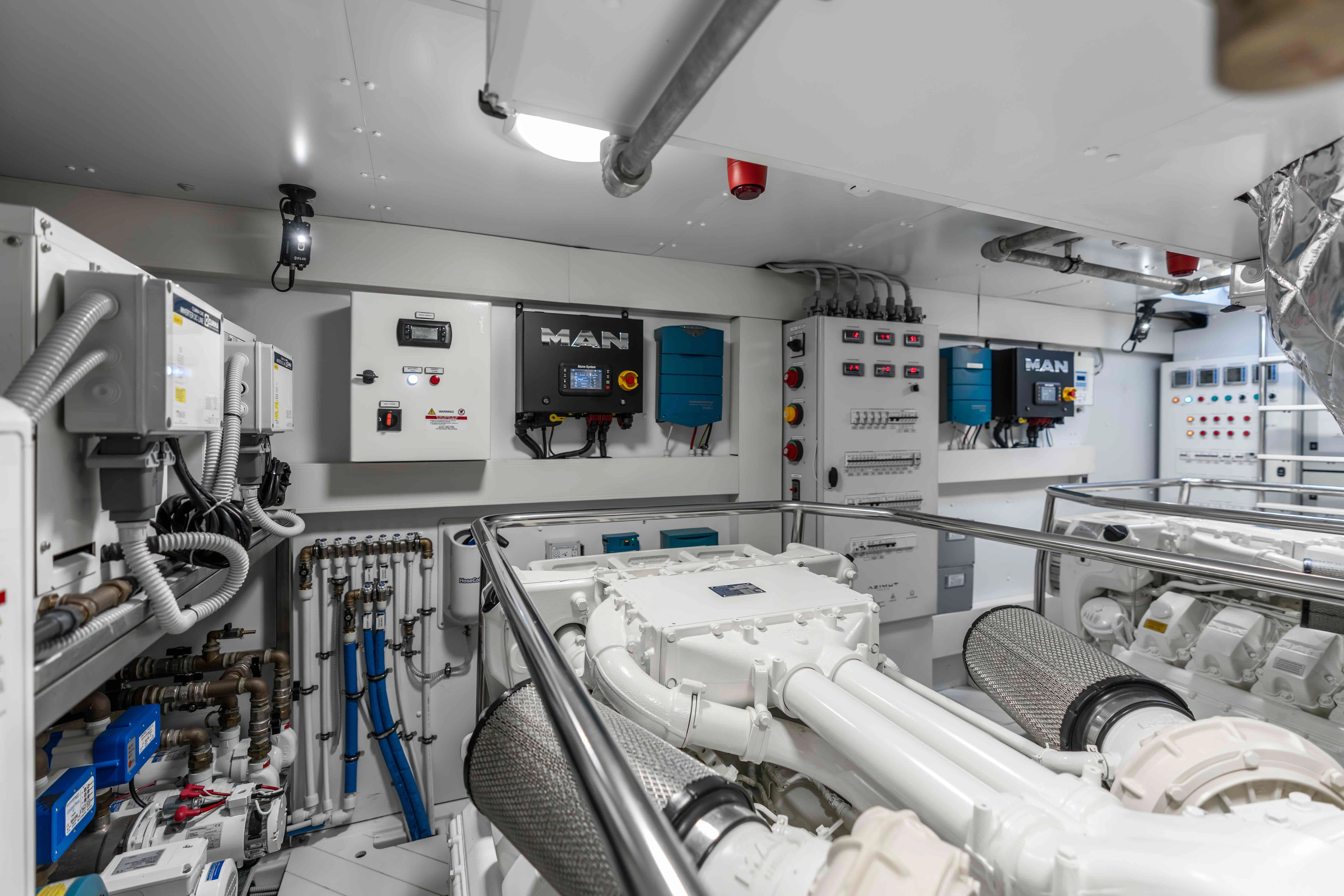 a room with several machines aboard ST JUDE Yacht for Sale