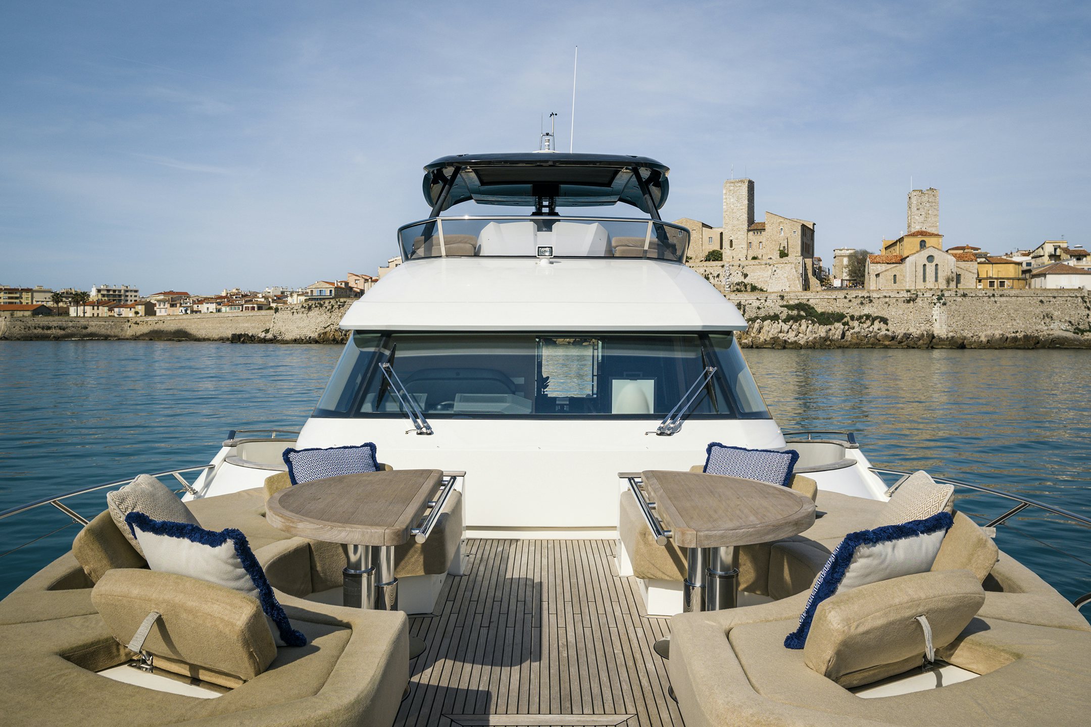a boat docked at a pier aboard CRAZY DIAMOND Yacht for Sale