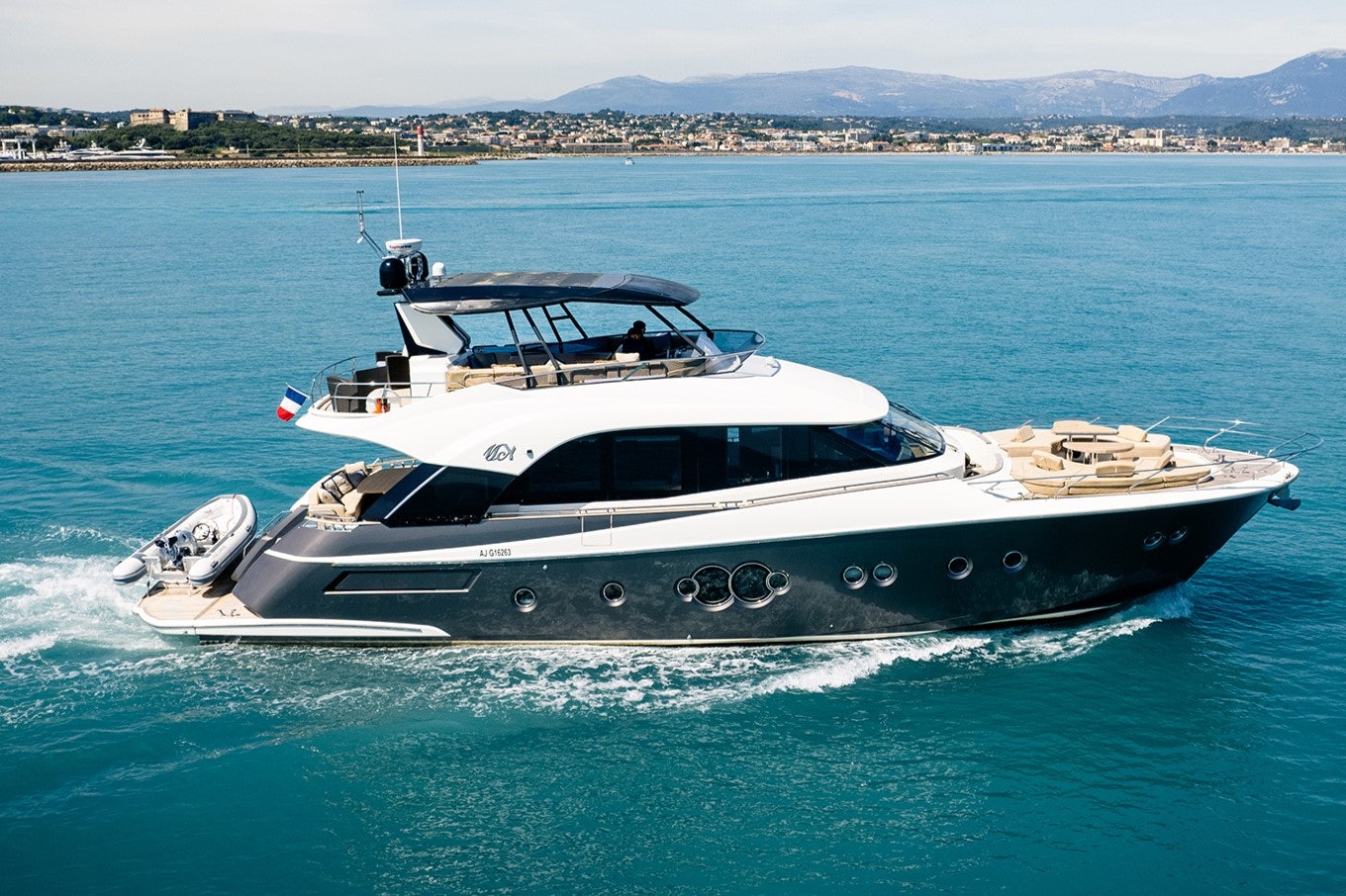 a boat on the water aboard CRAZY DIAMOND Yacht for Sale