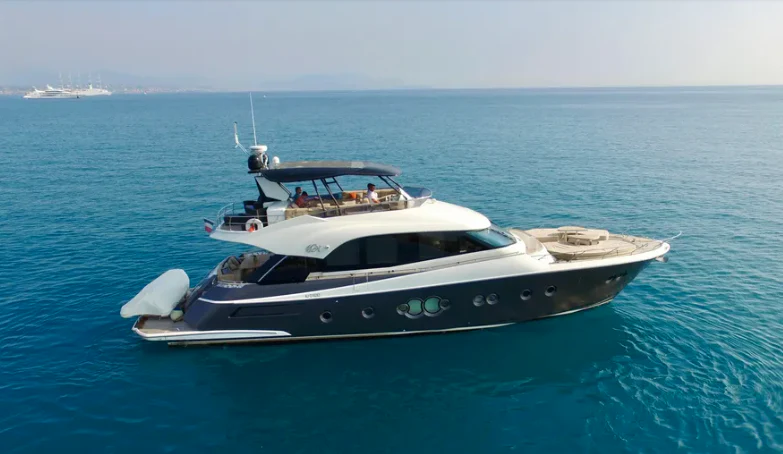 a boat in the water aboard CRAZY DIAMOND Yacht for Sale
