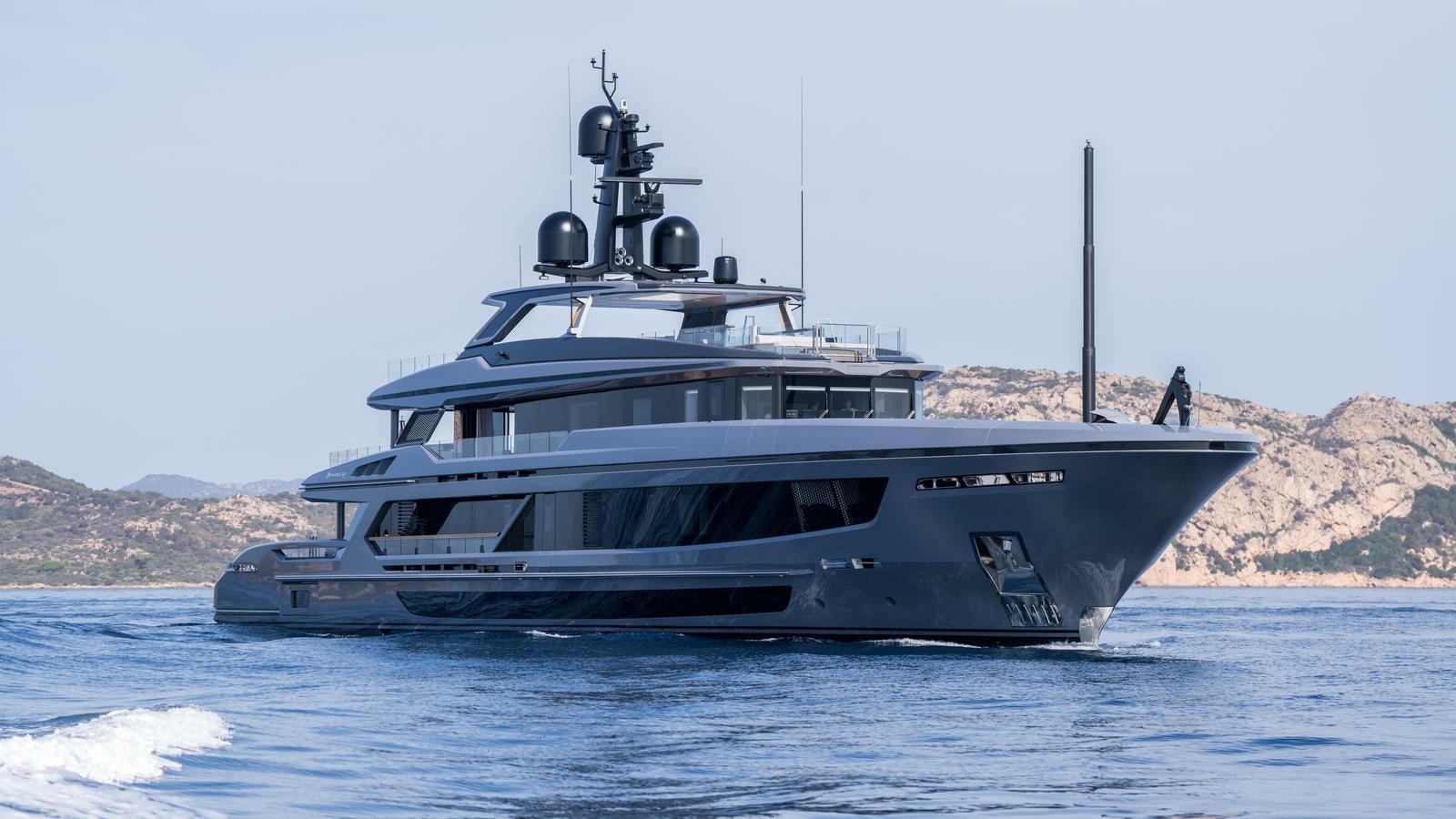 a boat in the water aboard AKULA Yacht for Charter