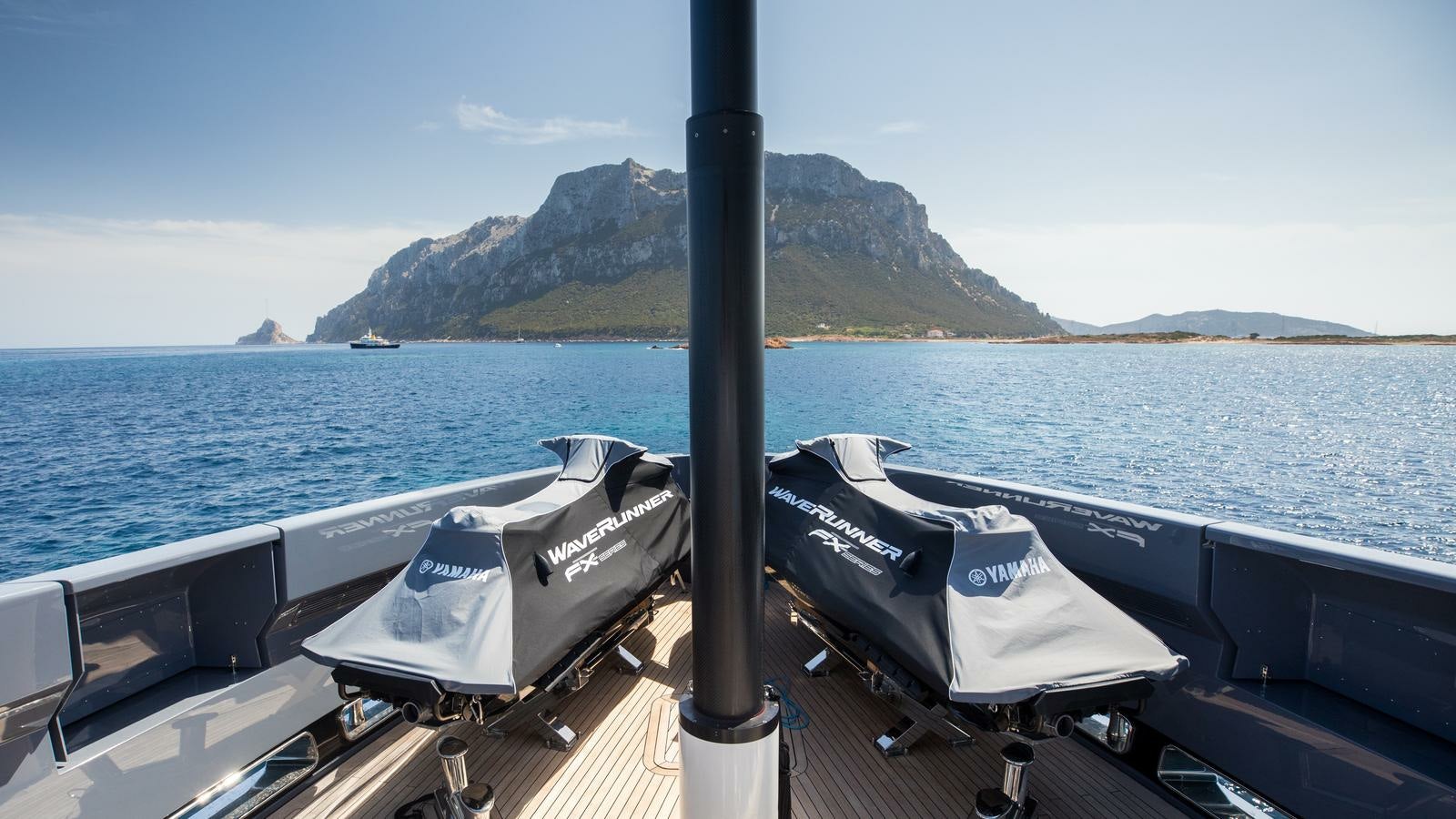 a boat on the water aboard AKULA Yacht for Charter