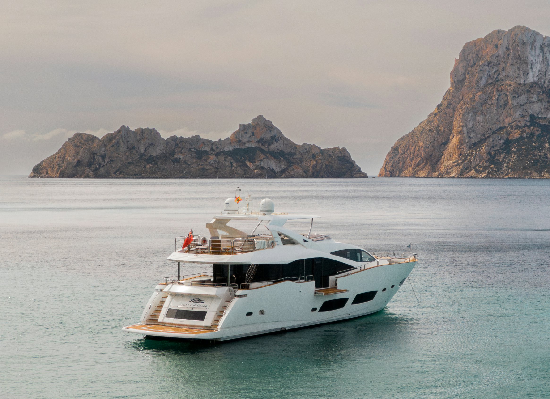 a boat in the water aboard PLAY THE GAME Yacht for Sale