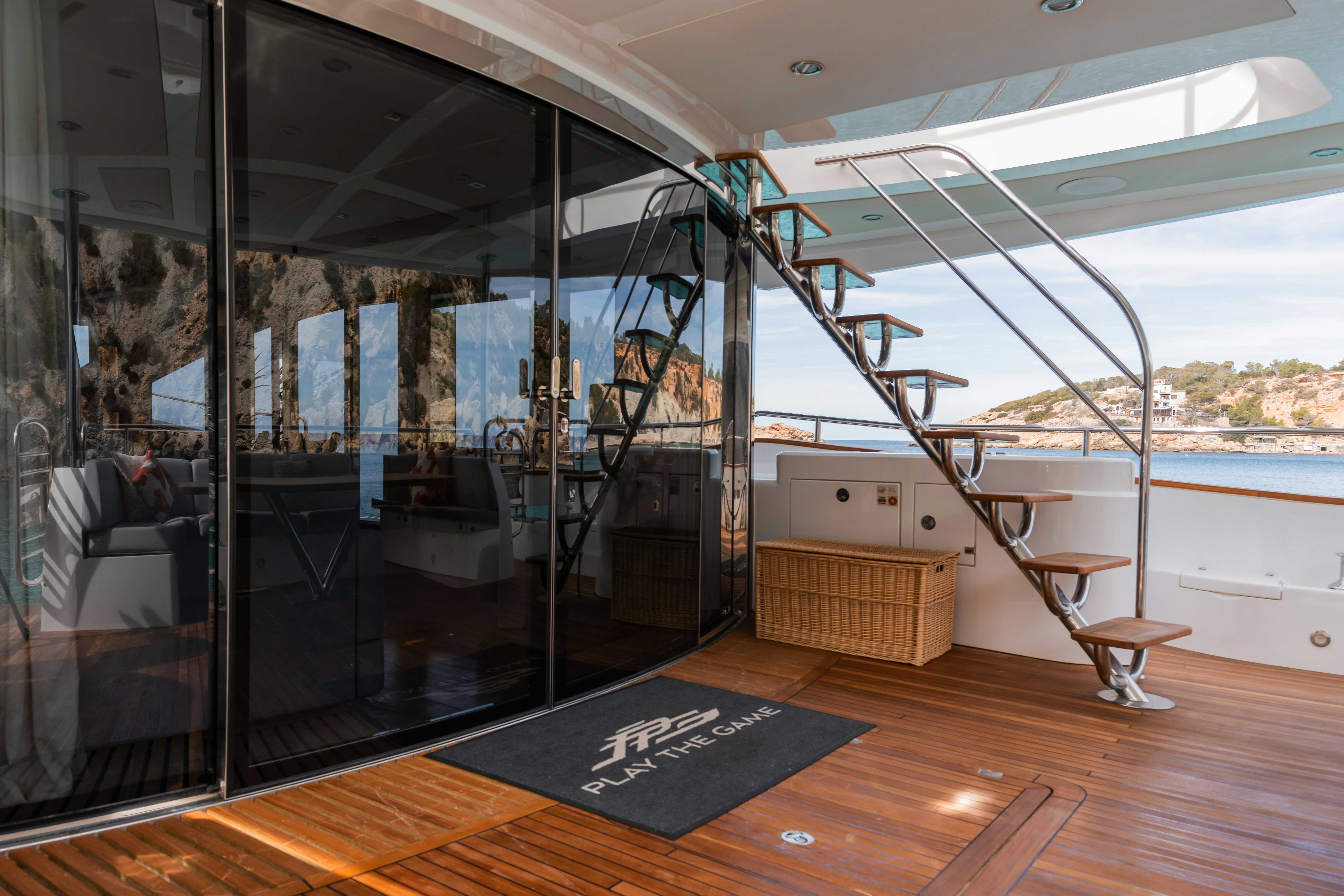 a room with a slide aboard PLAY THE GAME Yacht for Sale