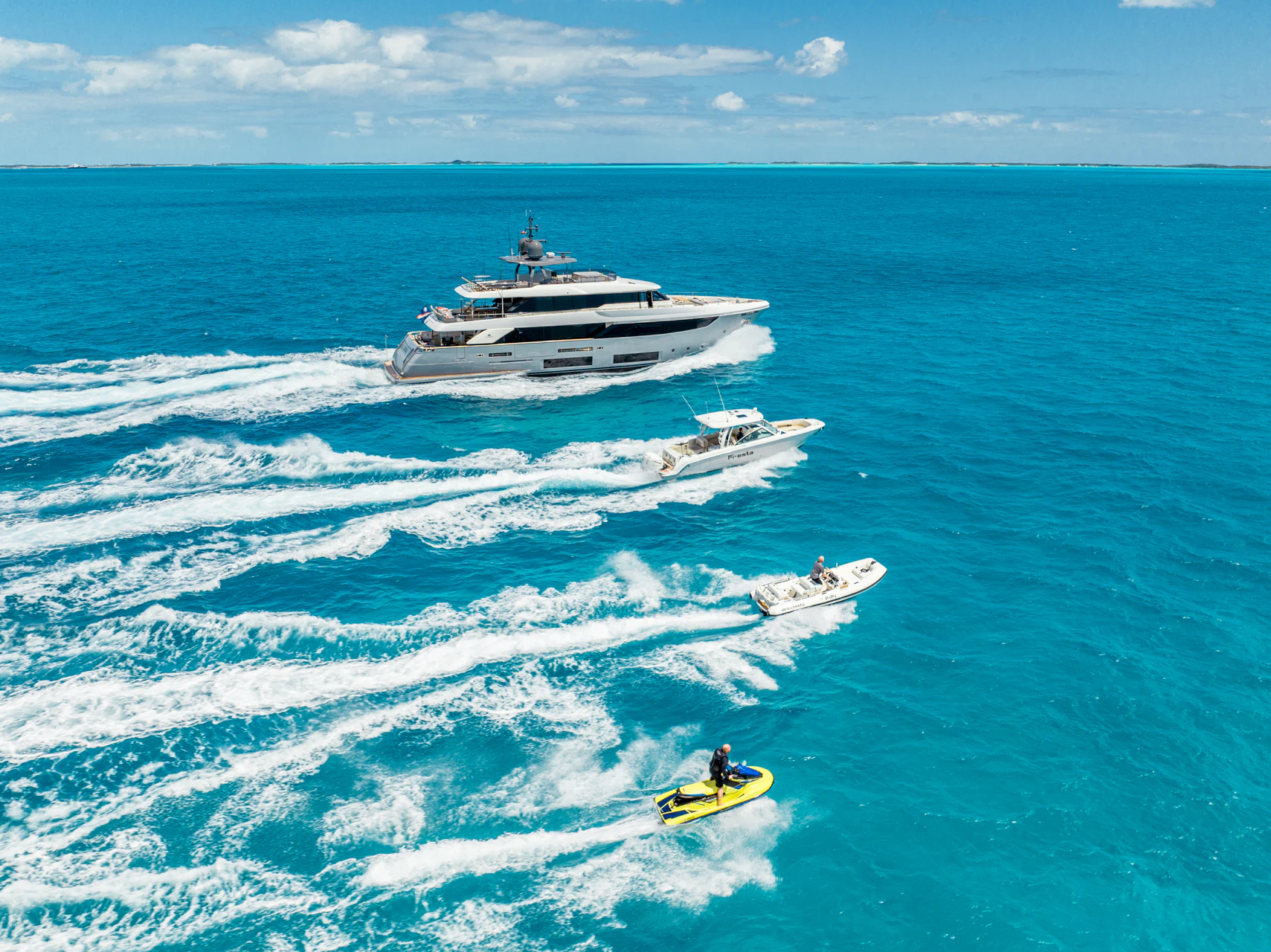 a boat and a boat on the water aboard FIFI Yacht for Charter