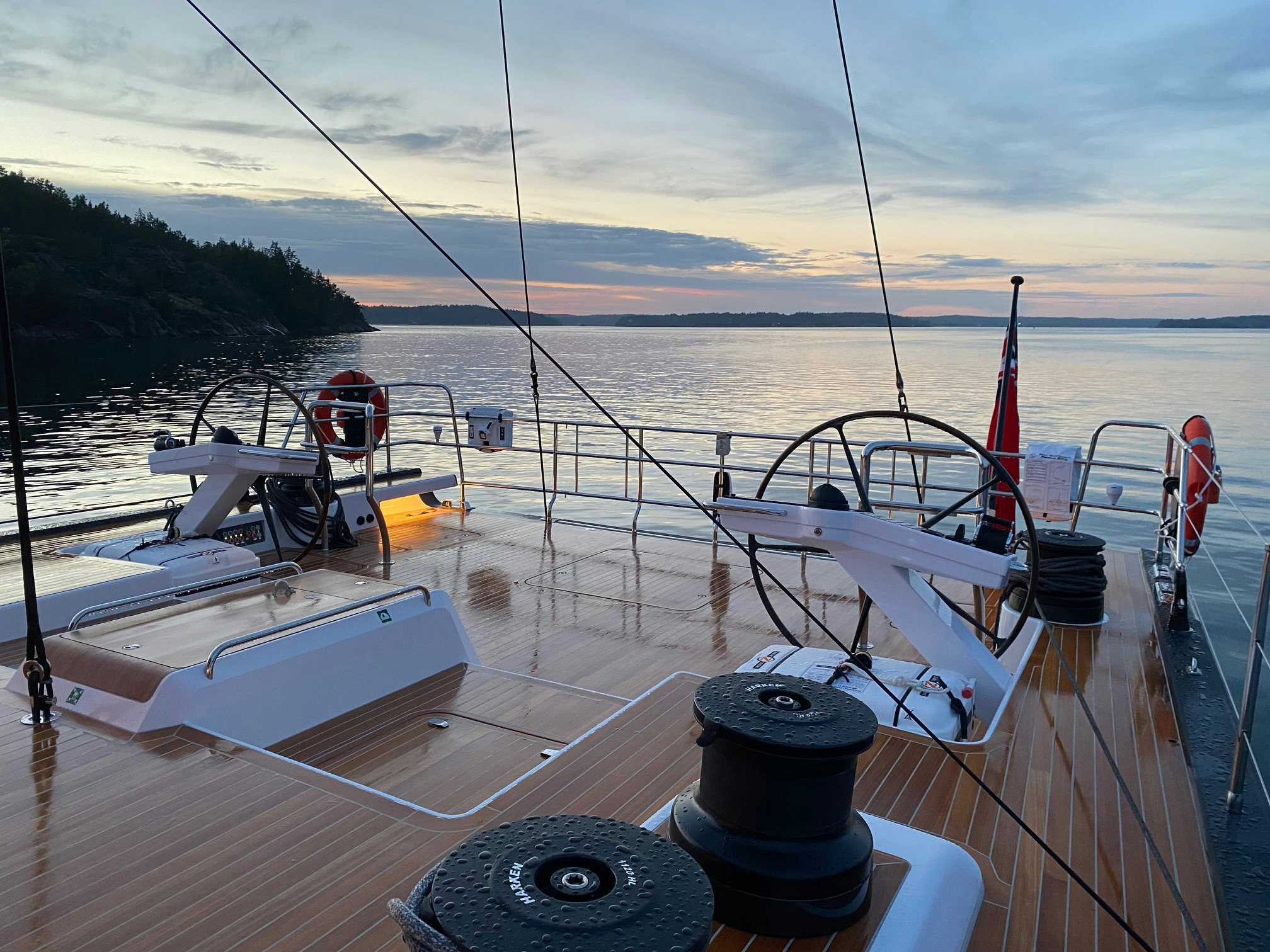 a boat on a body of water aboard ALIX Yacht for Sale