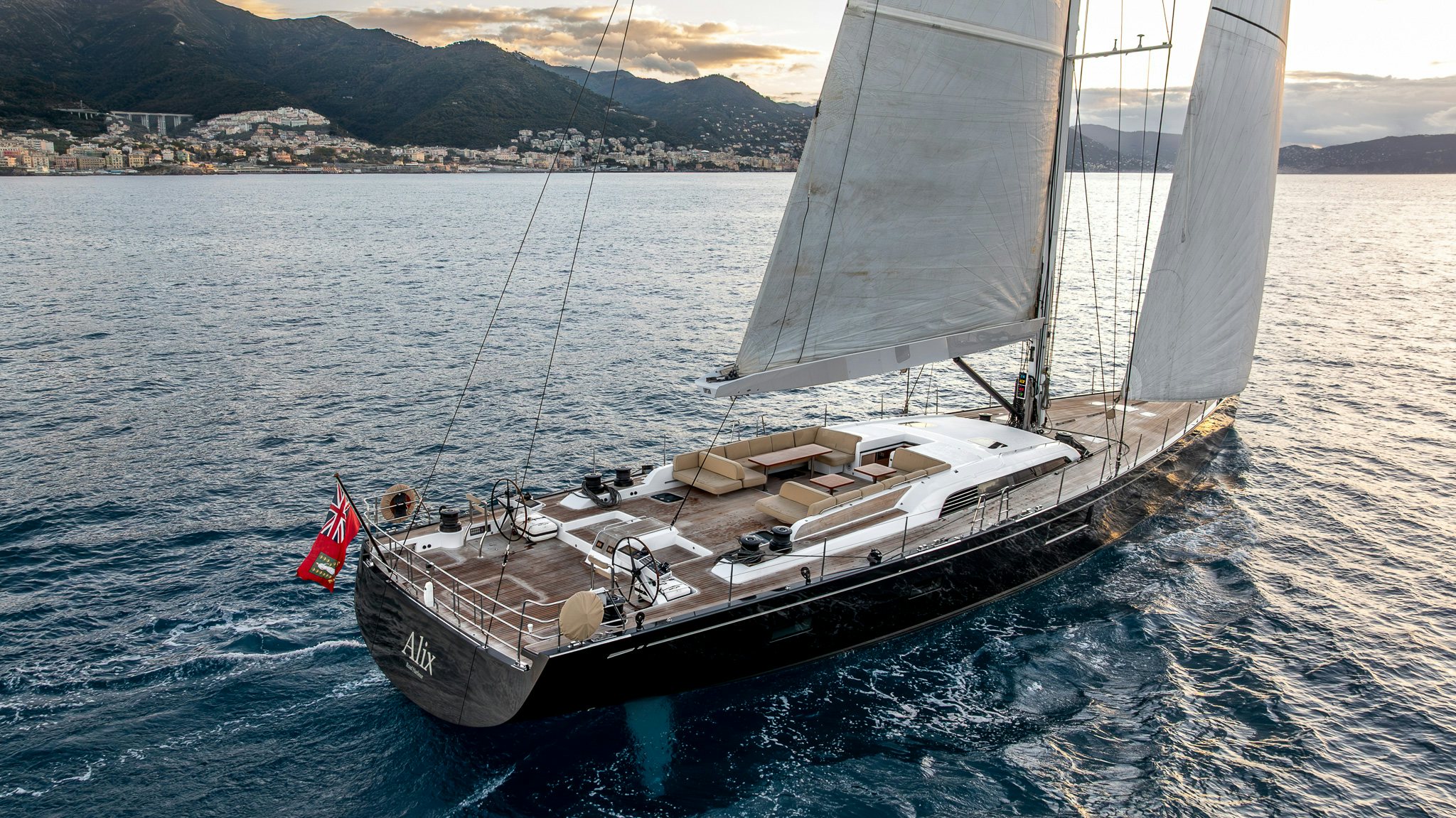 a sailboat on the water aboard ALIX Yacht for Sale