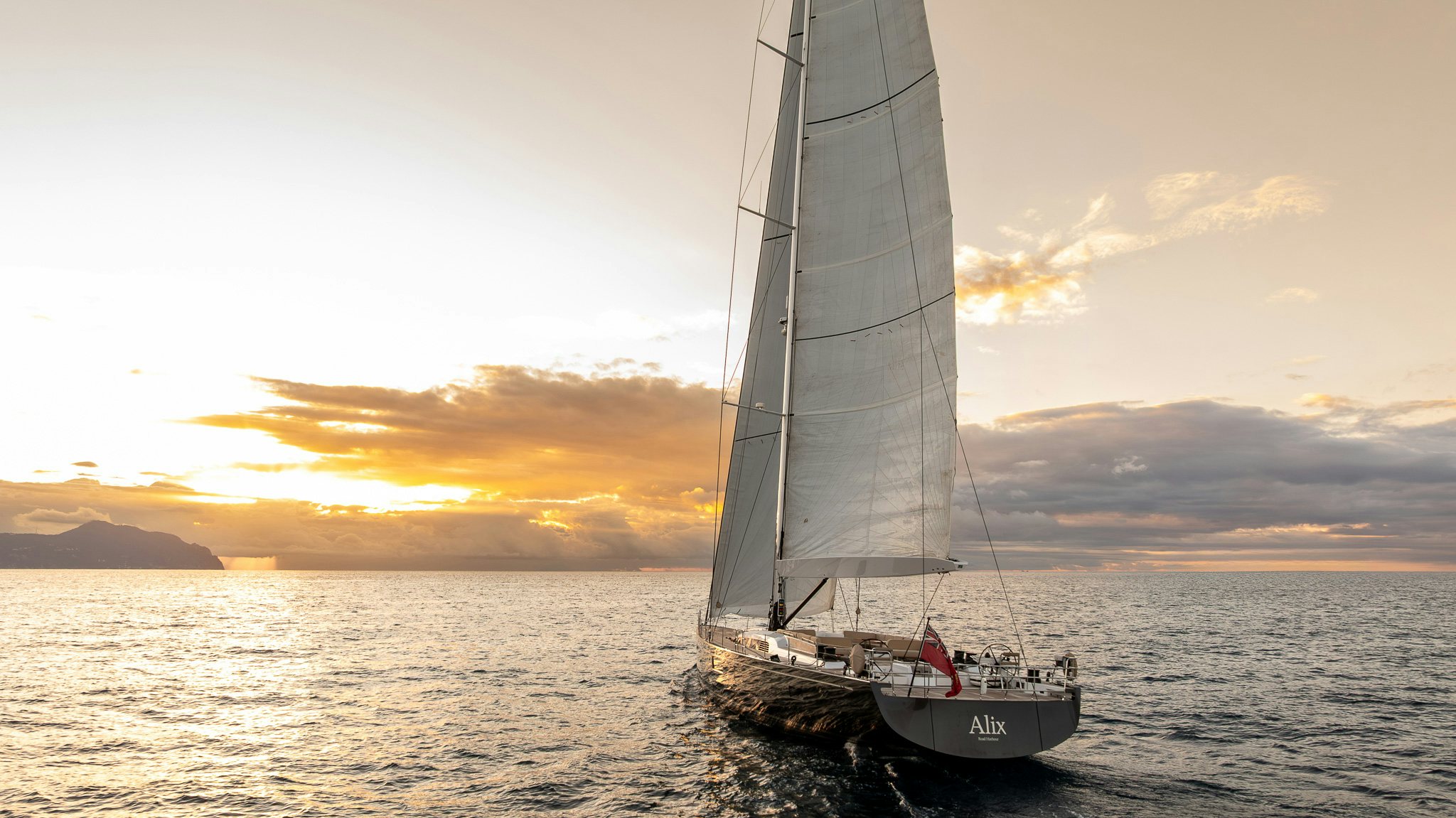 a sailboat on the water aboard ALIX Yacht for Sale
