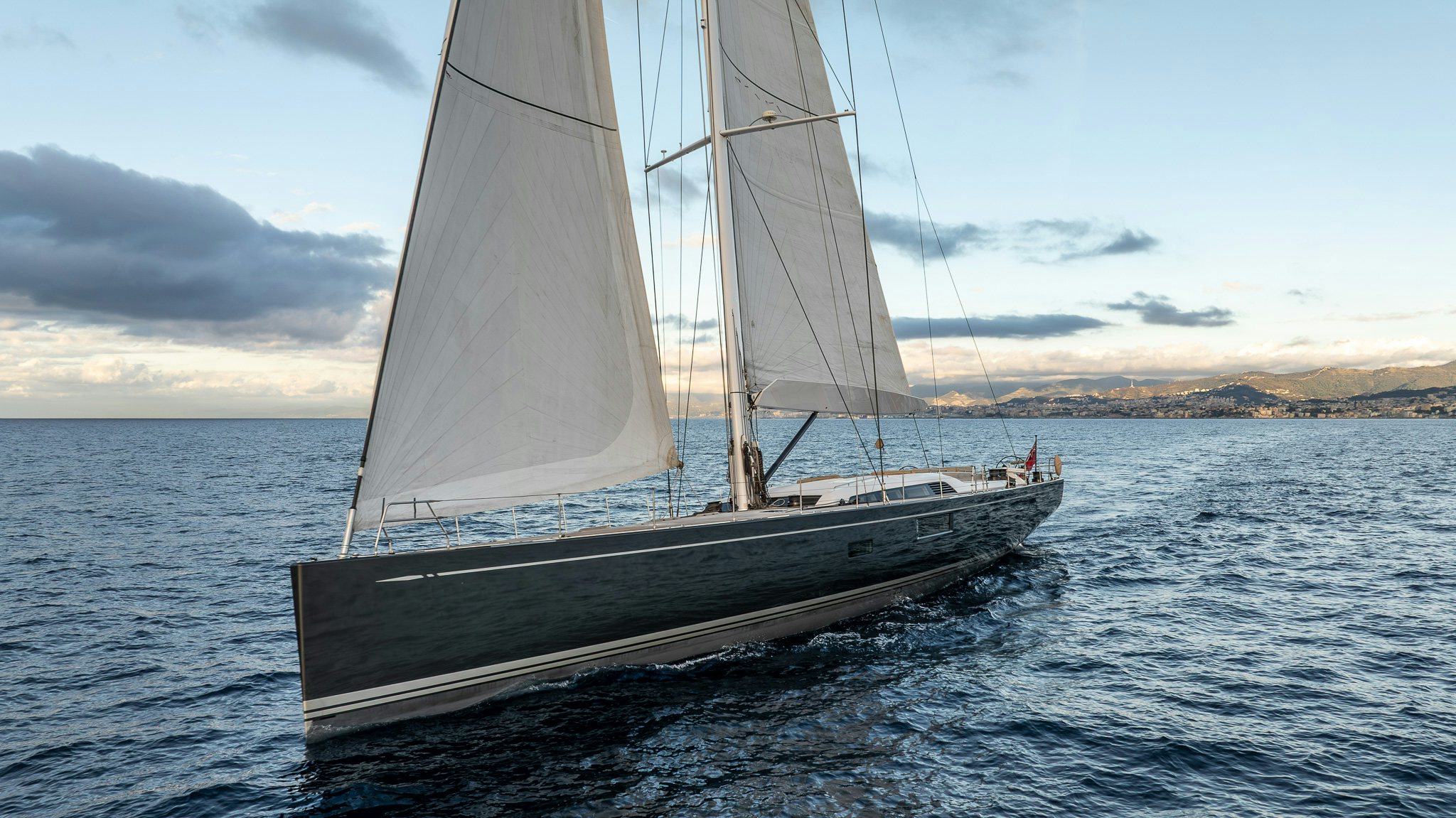 a sailboat on the water aboard ALIX Yacht for Sale