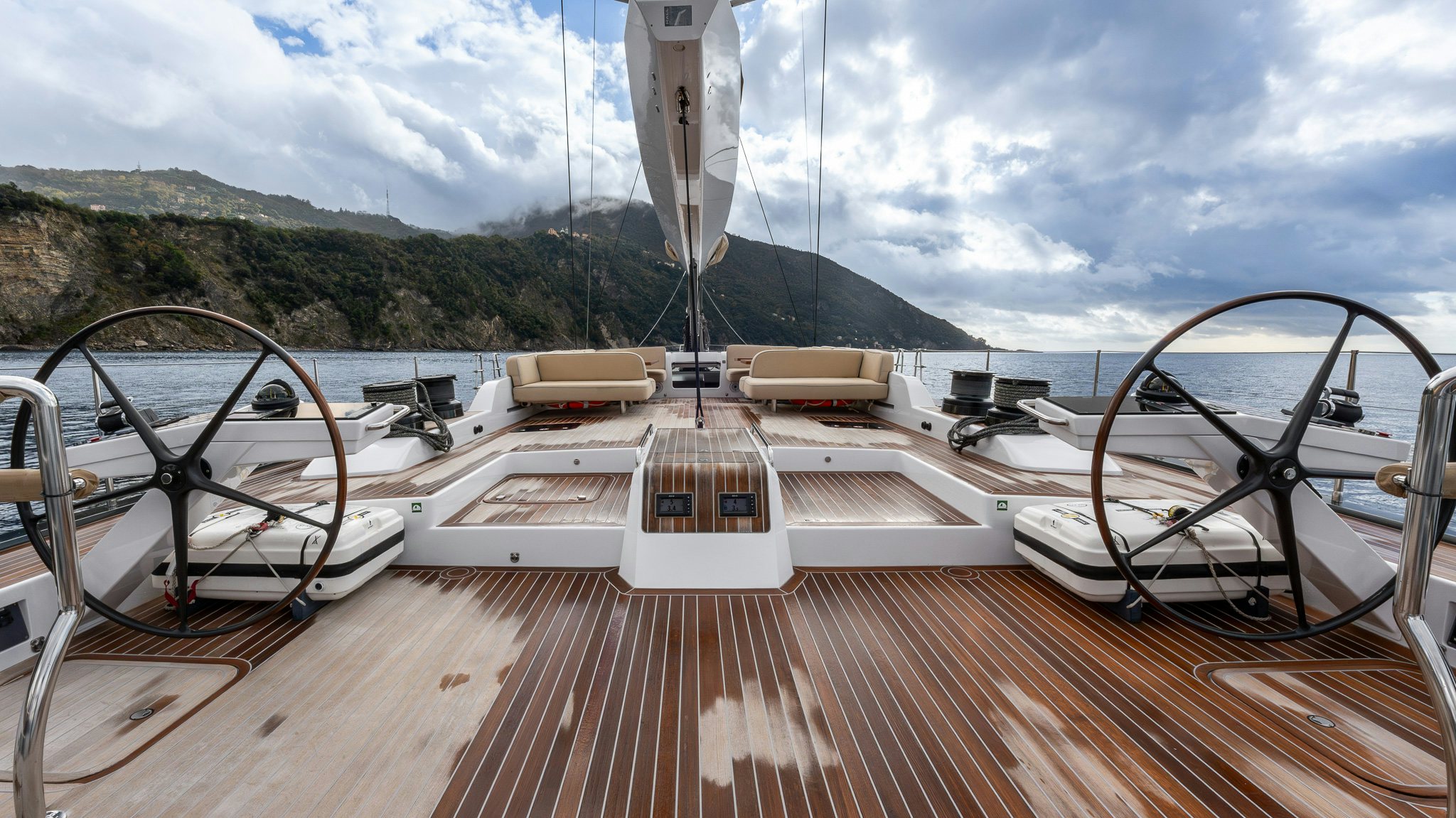 a boat on a deck aboard ALIX Yacht for Sale