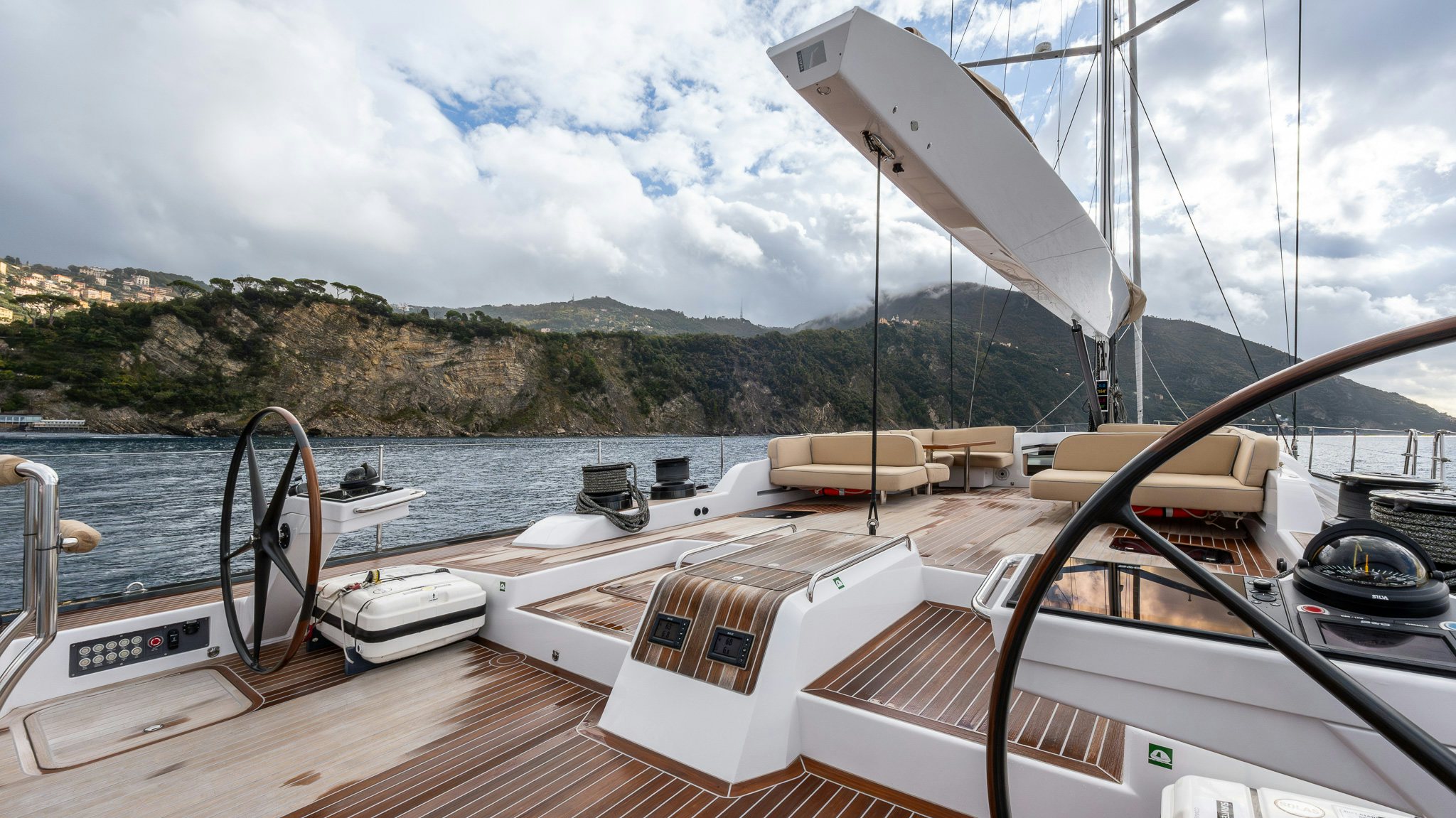 a boat on a deck aboard ALIX Yacht for Sale