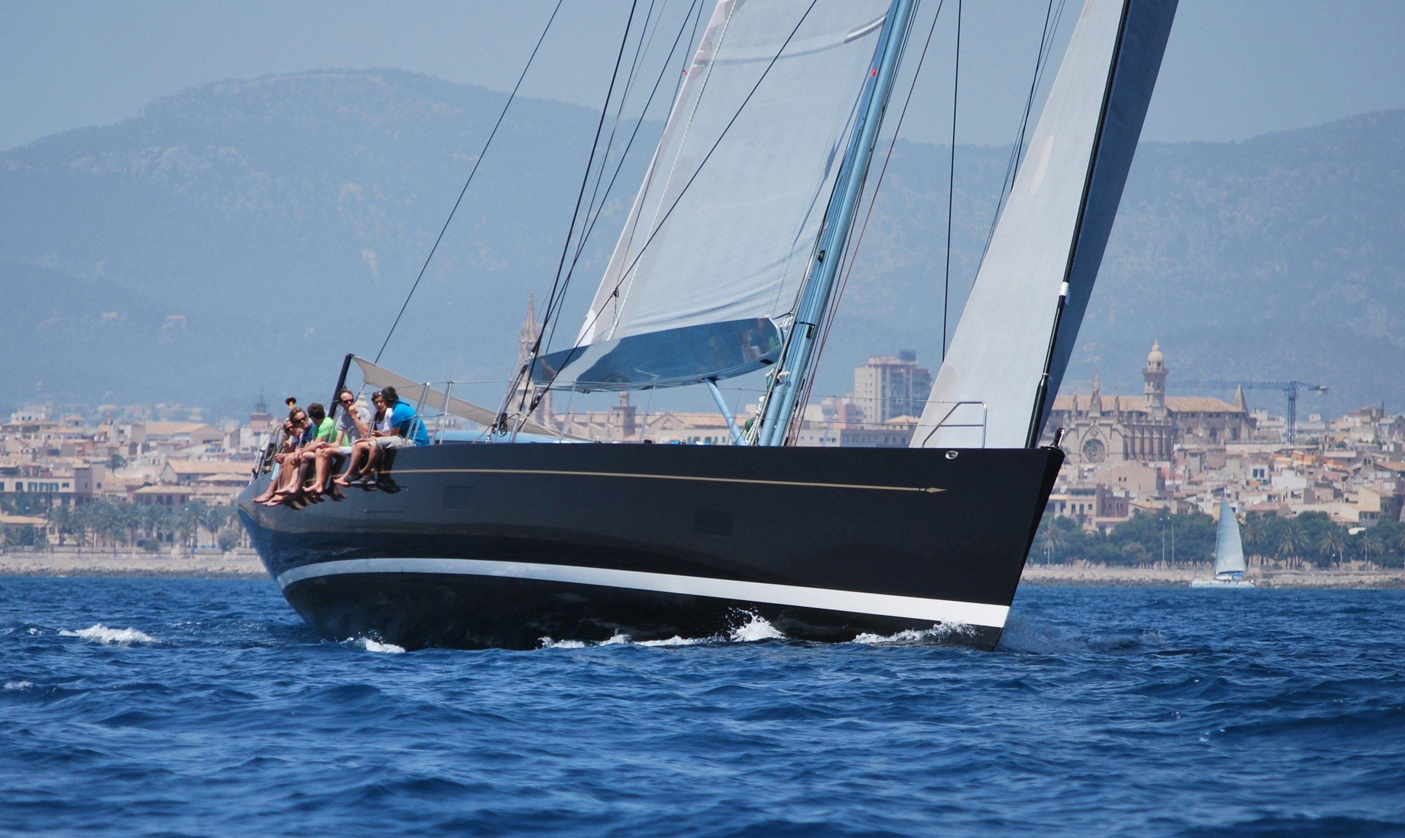 a boat on the water aboard TULIP Yacht for Sale