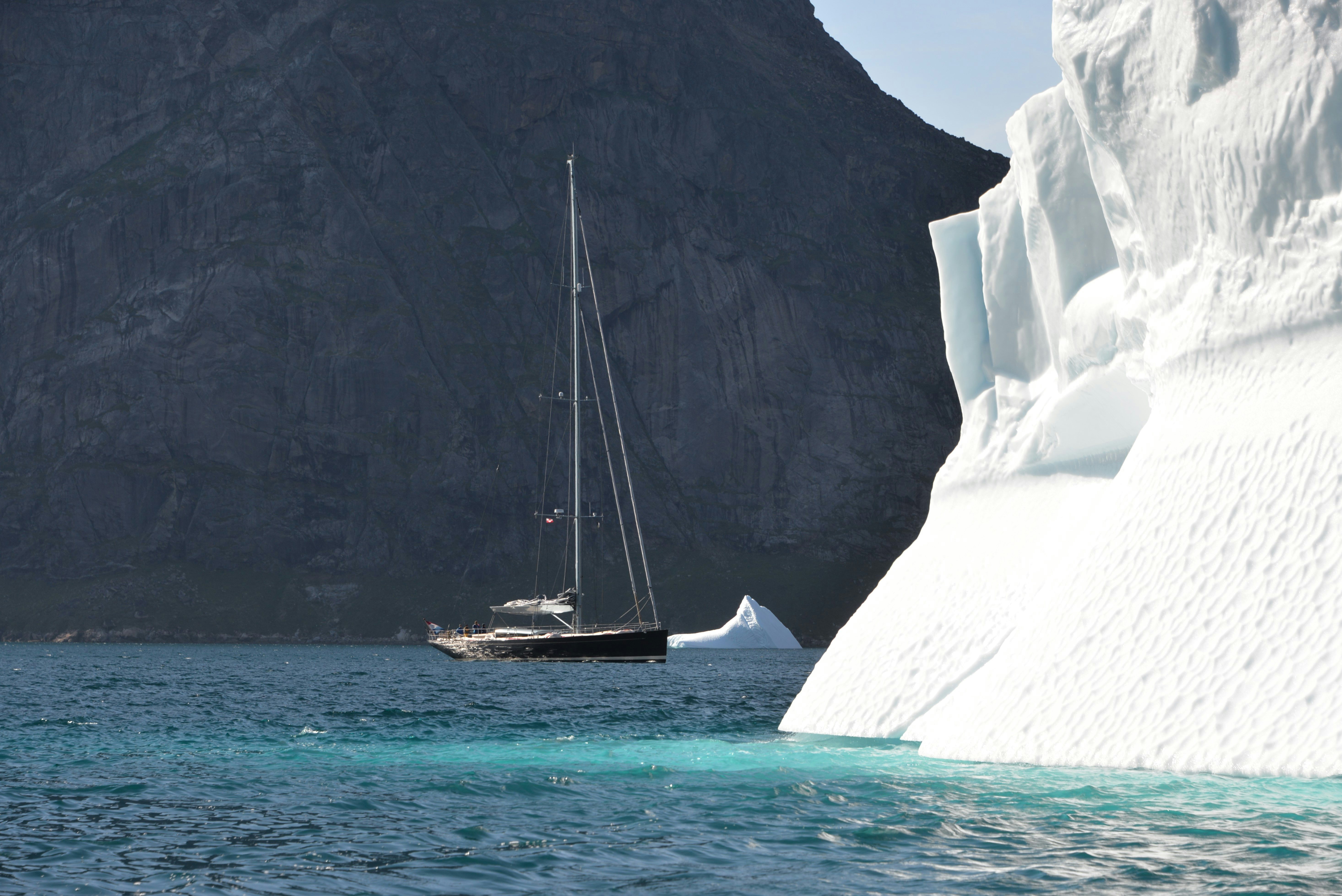 a boat sailing in the water aboard TULIP Yacht for Sale