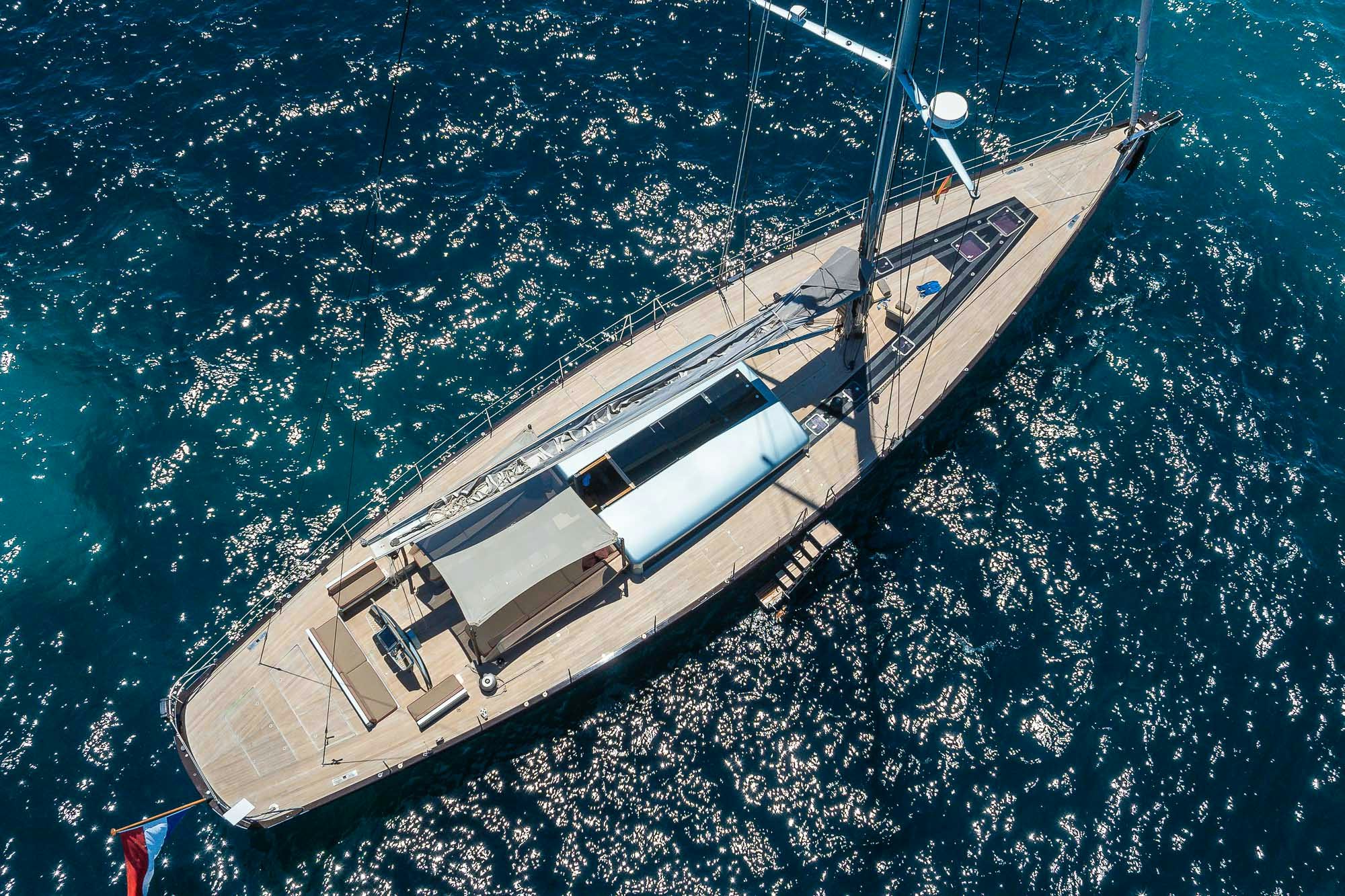 a ship in the water aboard TULIP Yacht for Sale
