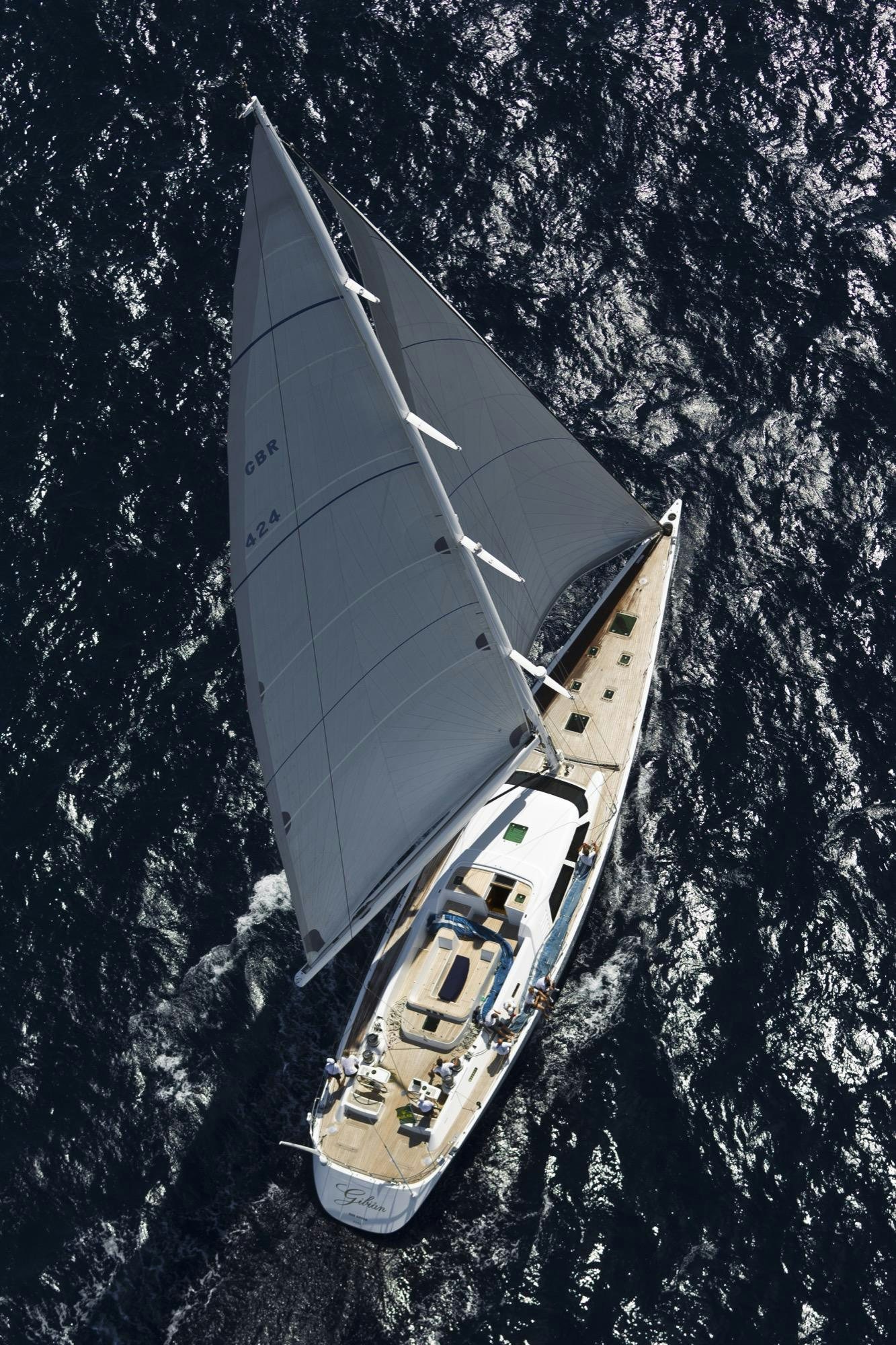 a space shuttle in space aboard GIBIAN Yacht for Sale