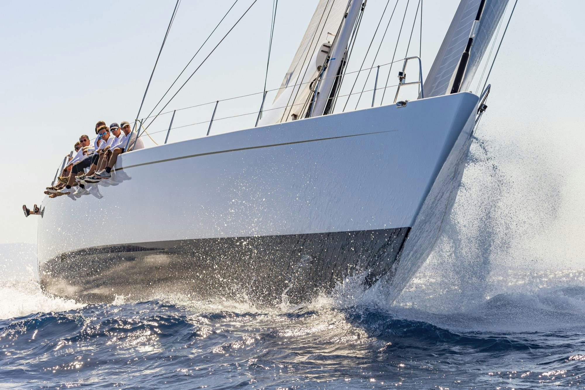 a group of people on a sailboat aboard GIBIAN Yacht for Sale