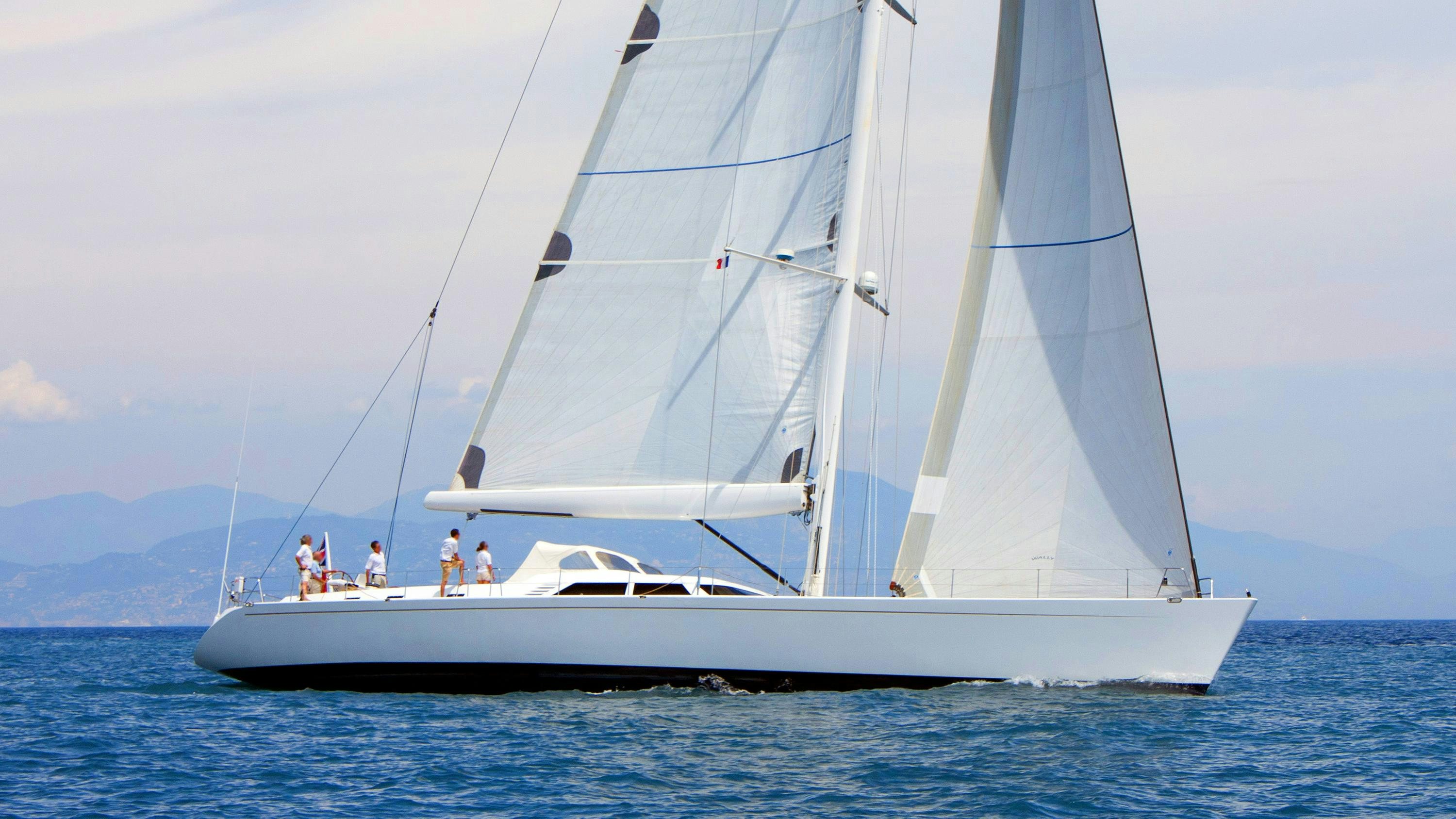 a sailboat on the water aboard GIBIAN Yacht for Sale