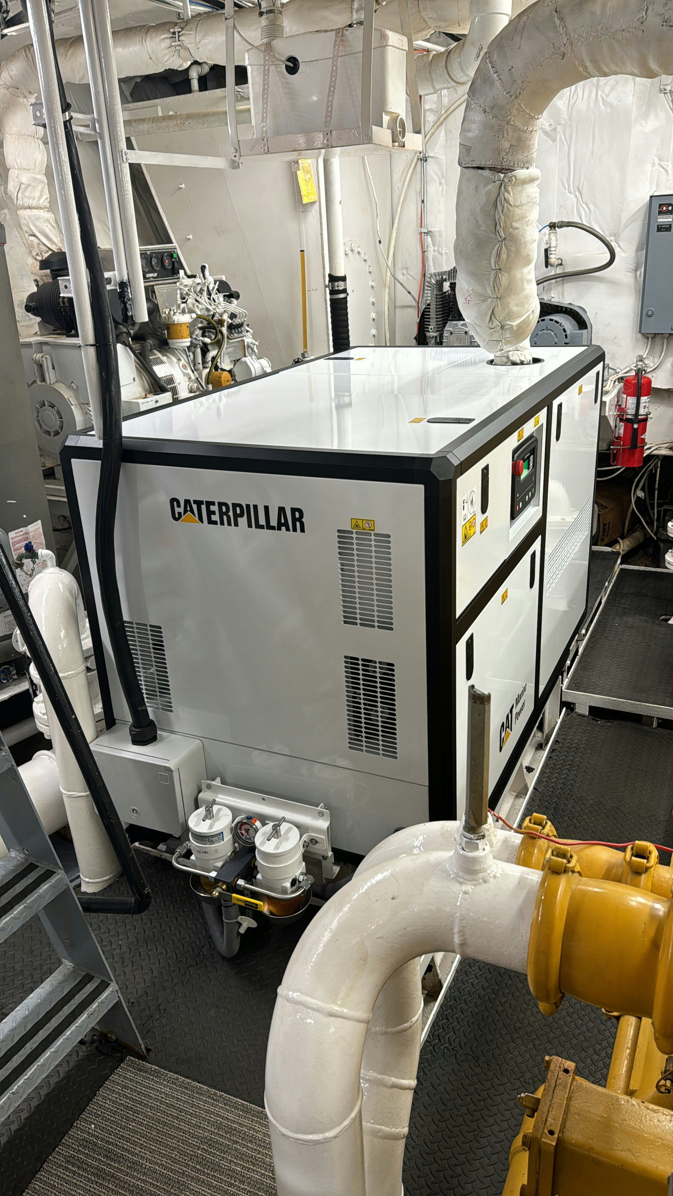 a machine with a large piece of equipment on it aboard ANNE S PIERCE Yacht for Sale