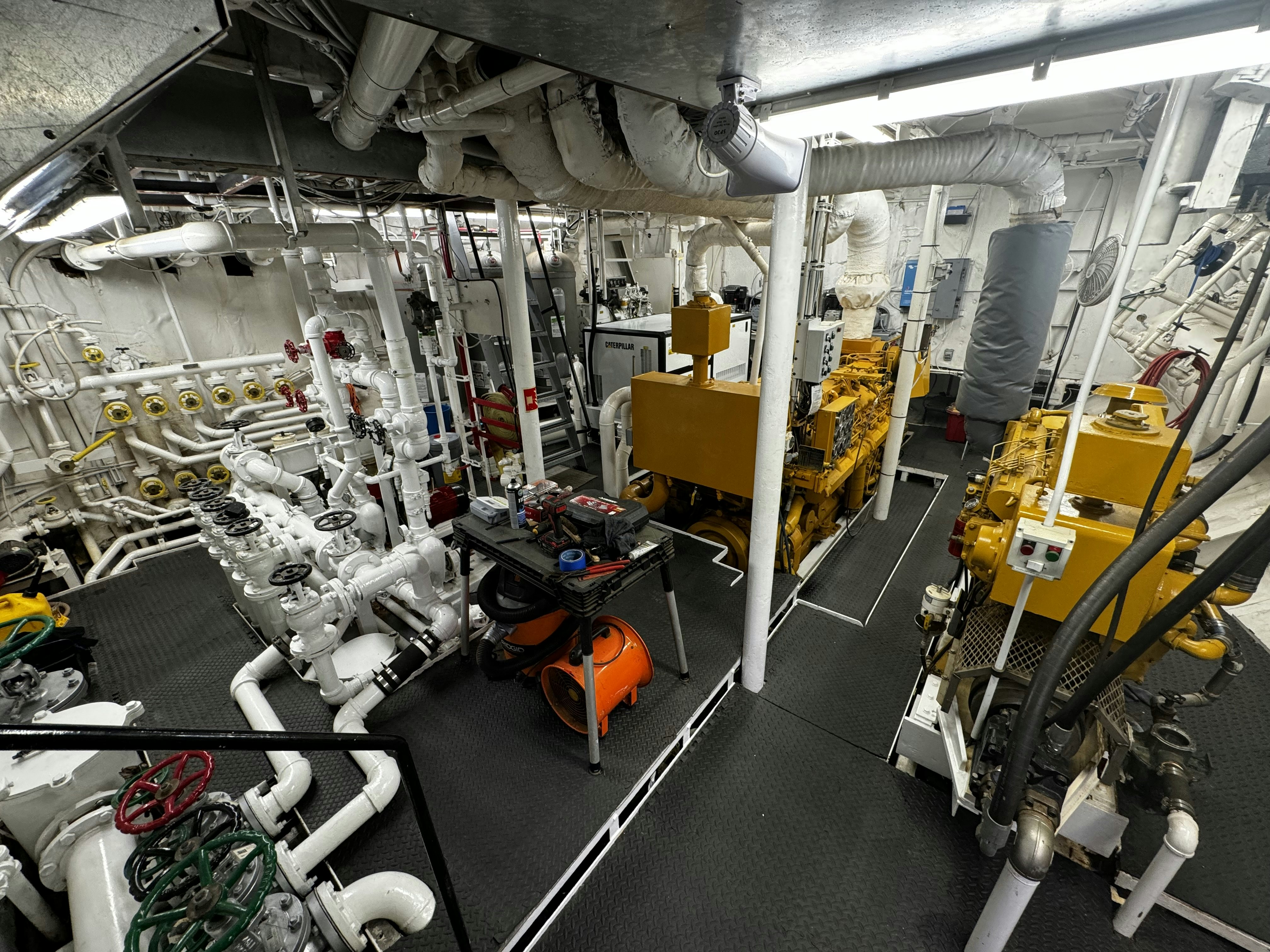 a room with machinery and equipment aboard ANNE S PIERCE Yacht for Sale
