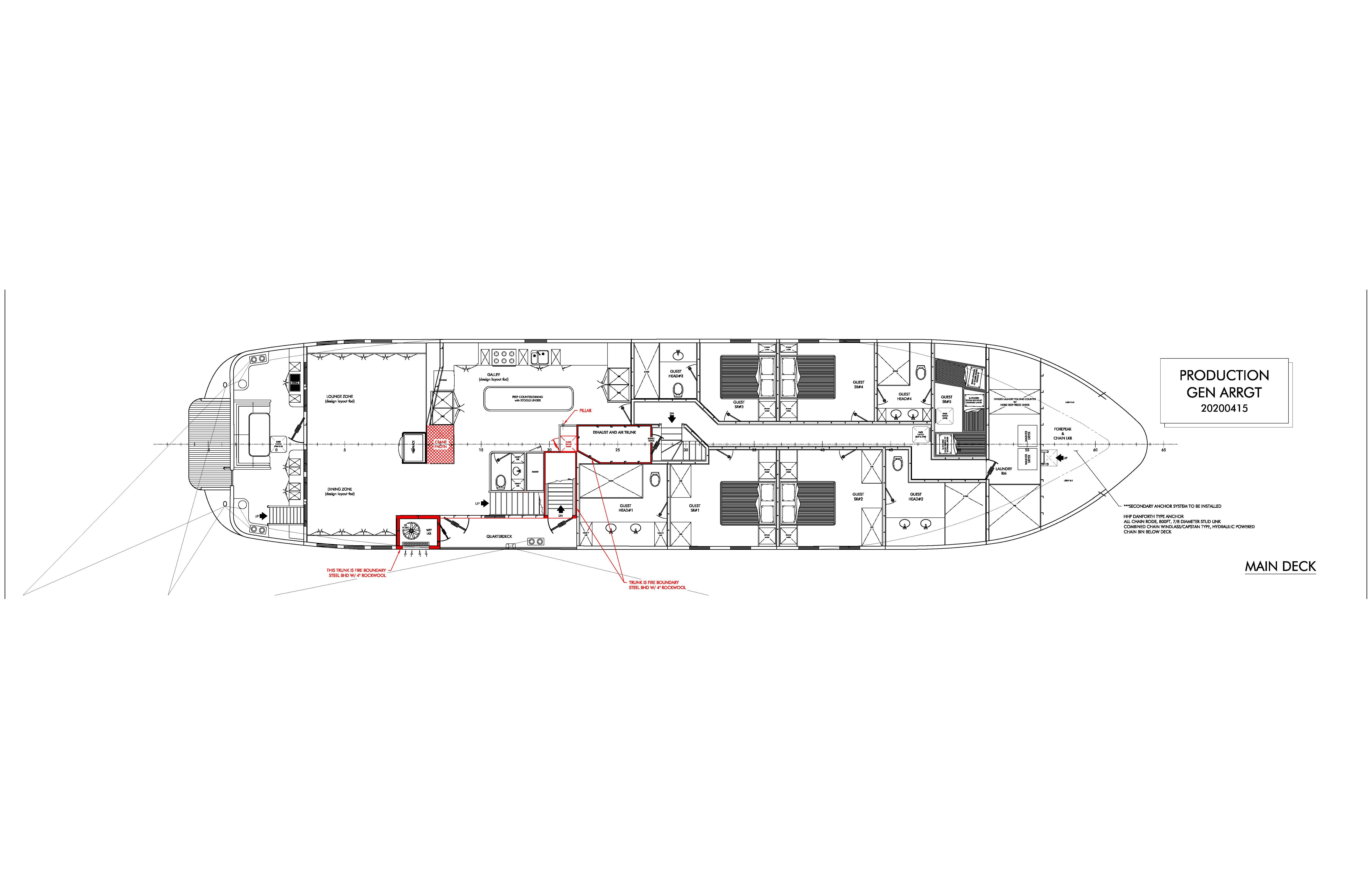diagram aboard ANNE S PIERCE Yacht for Sale