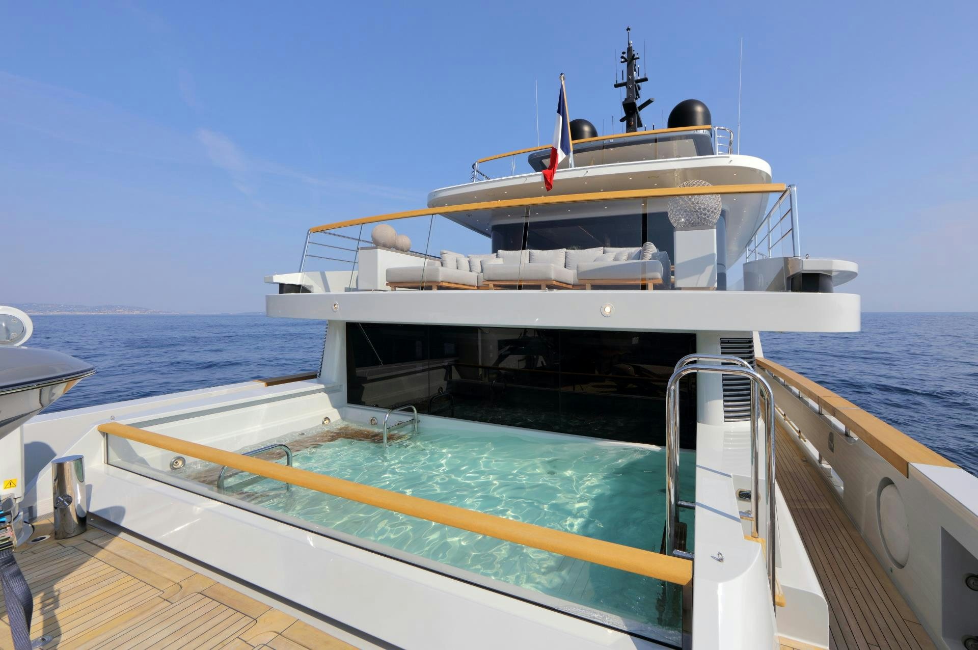 a boat on the water aboard X Yacht for Sale