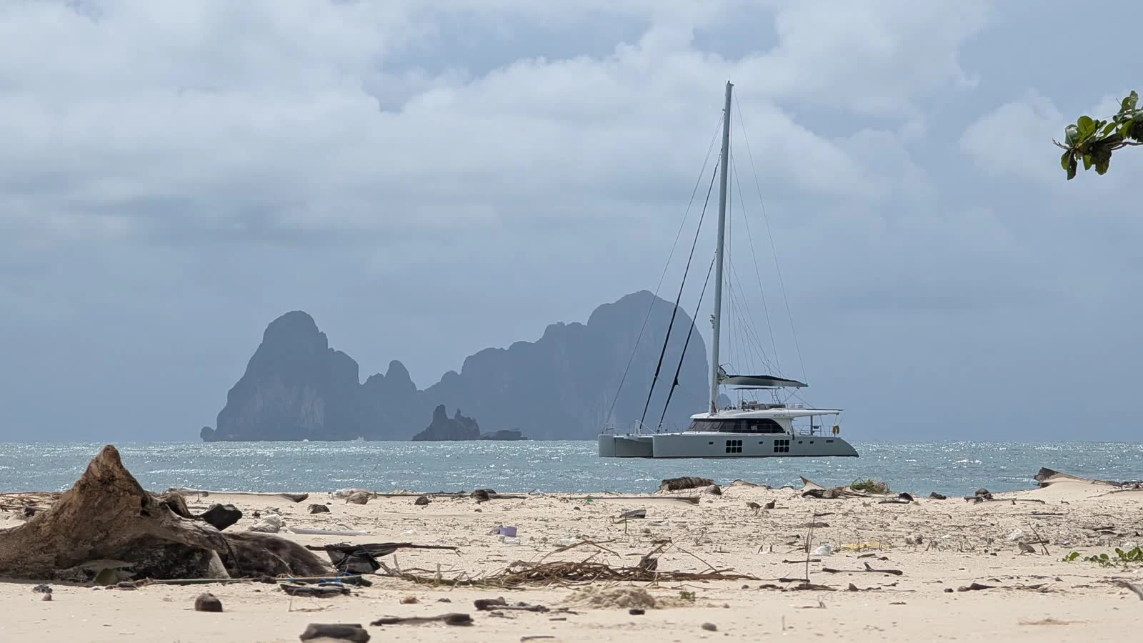 a boat on the beach aboard OCEAN ESCAPE Yacht for Sale