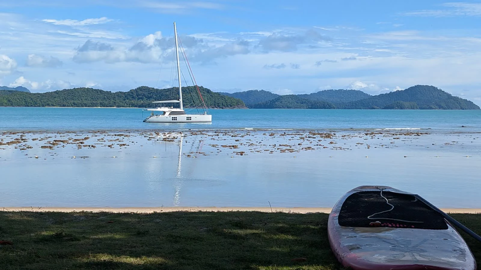 a boat on the water aboard OCEAN ESCAPE Yacht for Sale