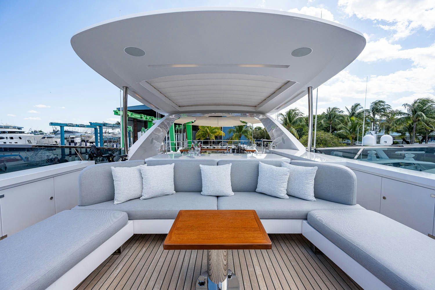 a boat on the water aboard COFINA Yacht for Charter