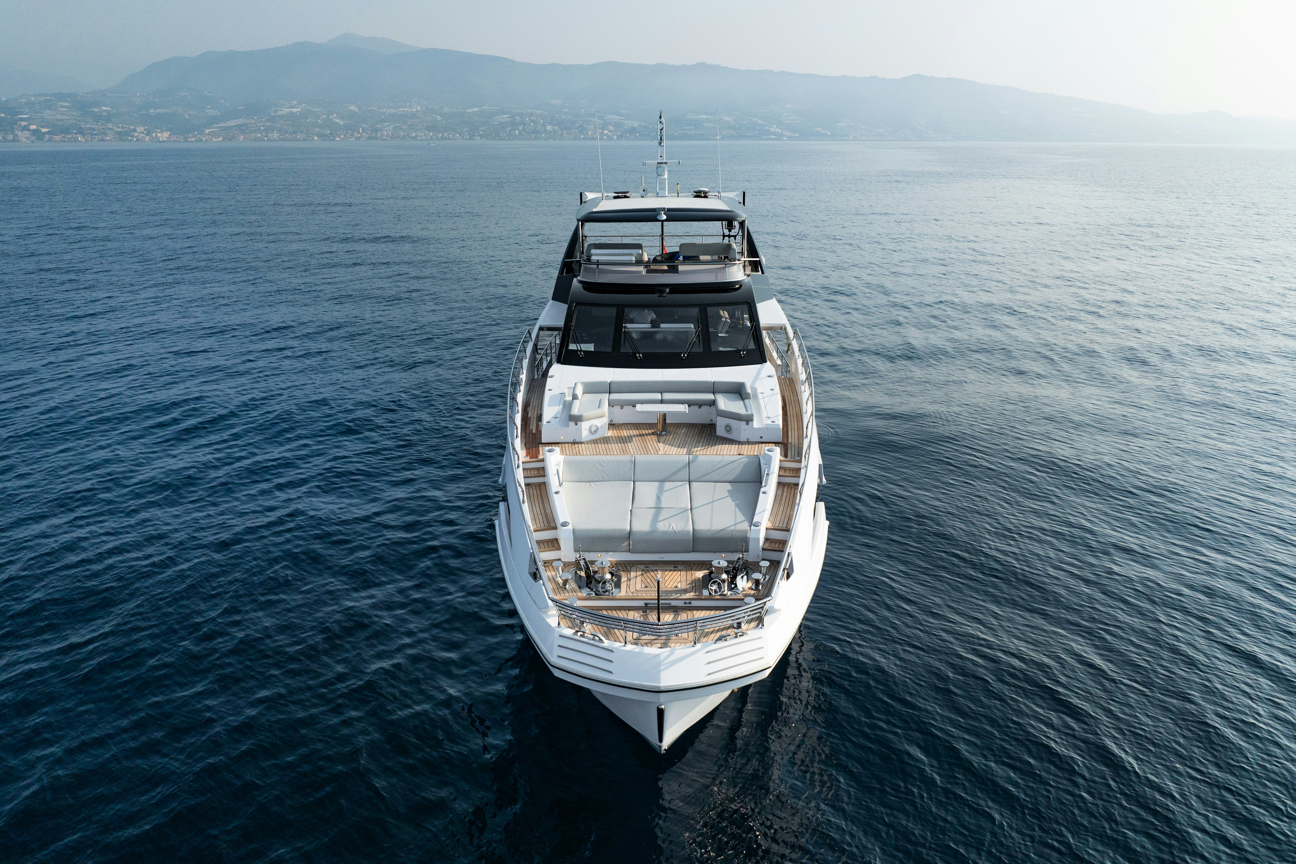 a boat on the water aboard CHILLIN’ Yacht for Sale