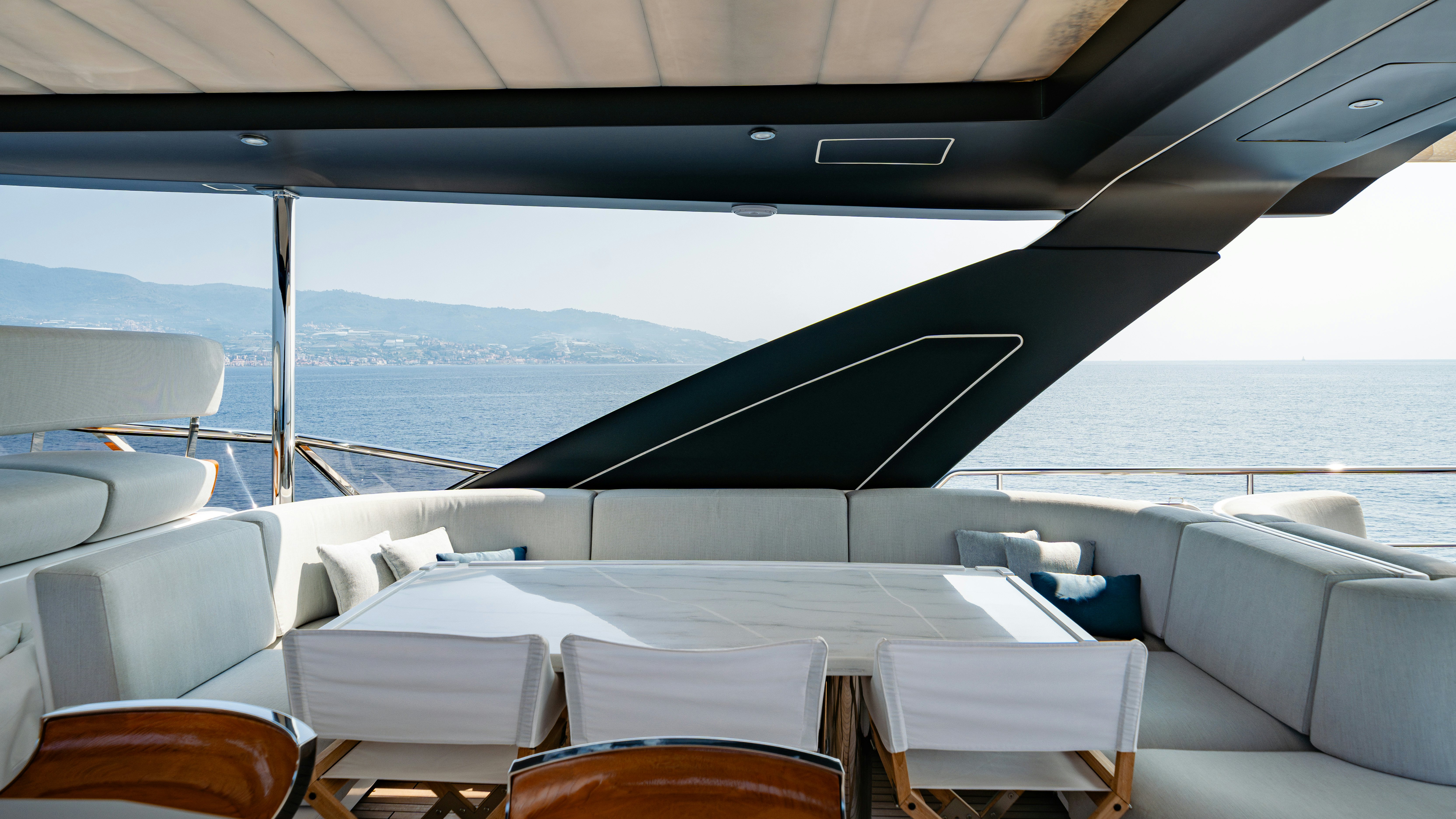a boat on the water aboard CHILLIN’ Yacht for Sale