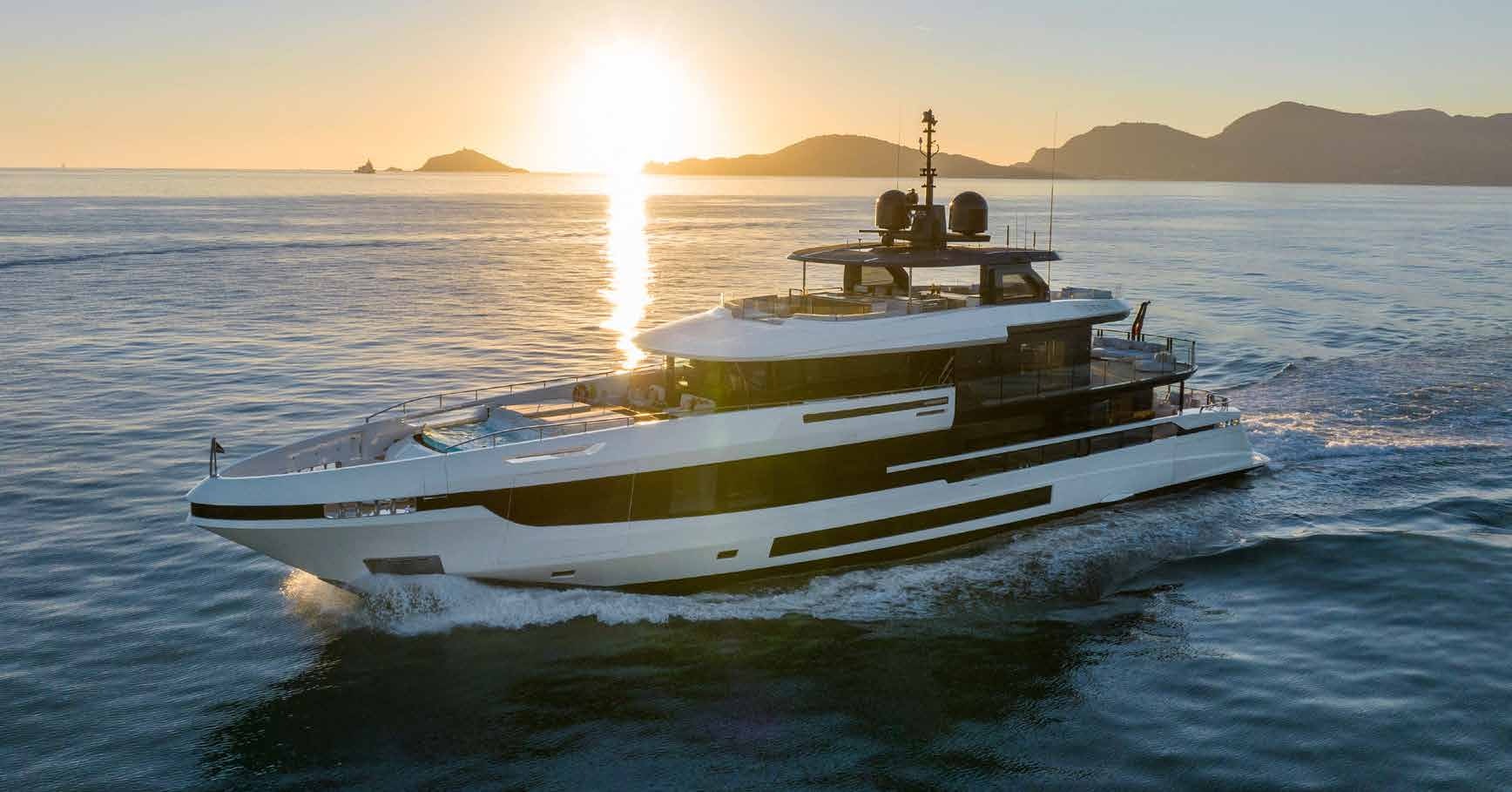 a boat in the water aboard MANGUSTA OCEANO 44/08 Yacht for Sale