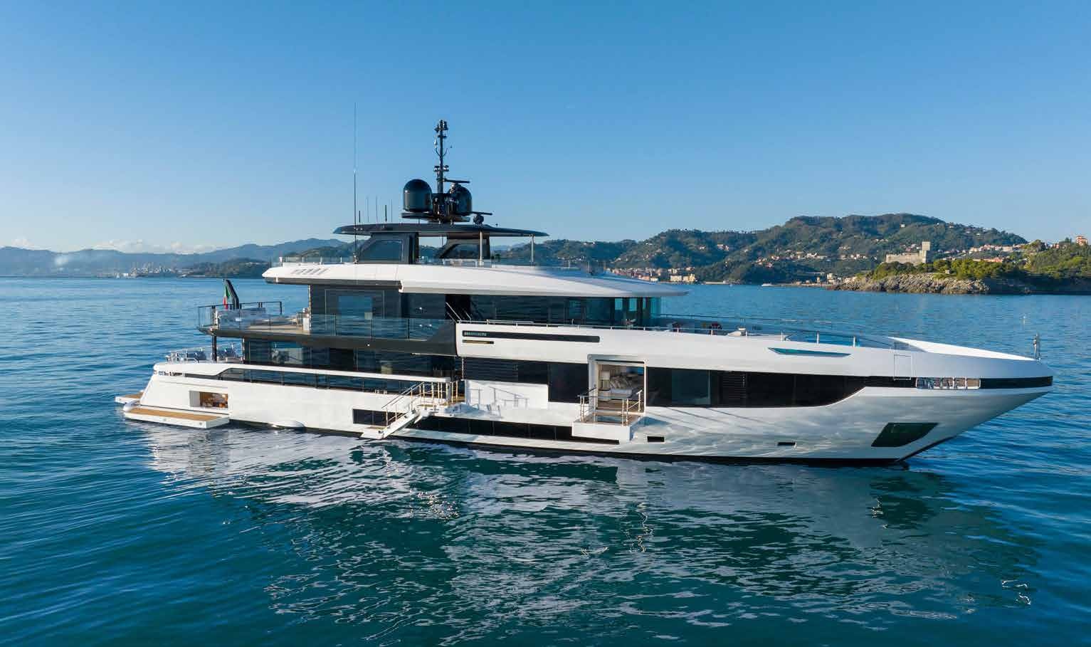 a boat in the water aboard MANGUSTA OCEANO 44/08 Yacht for Sale