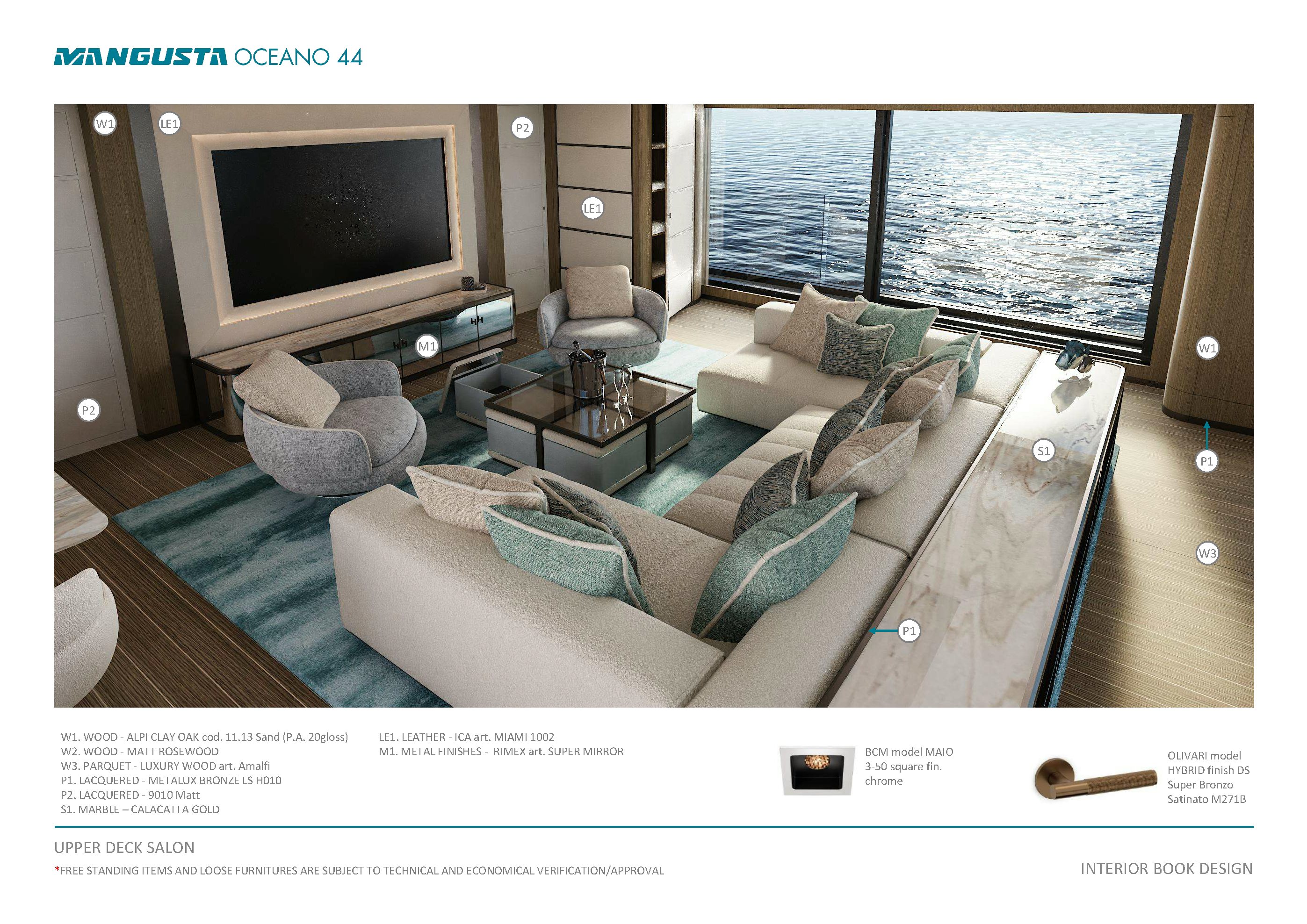 graphical user interface, website aboard MANGUSTA OCEANO 44/08 Yacht for Sale