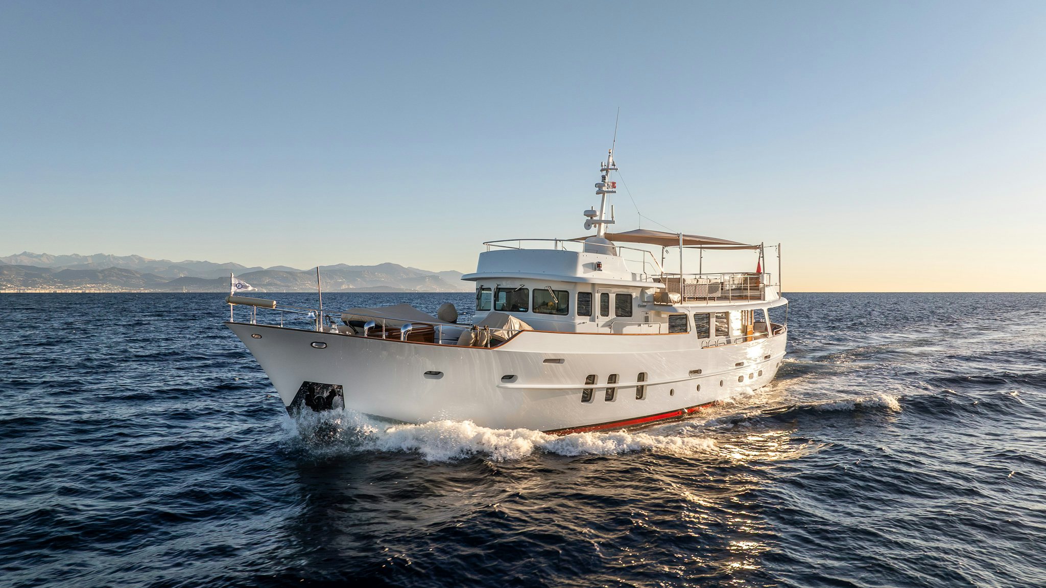 a boat in the water aboard SULTANA Yacht for Sale