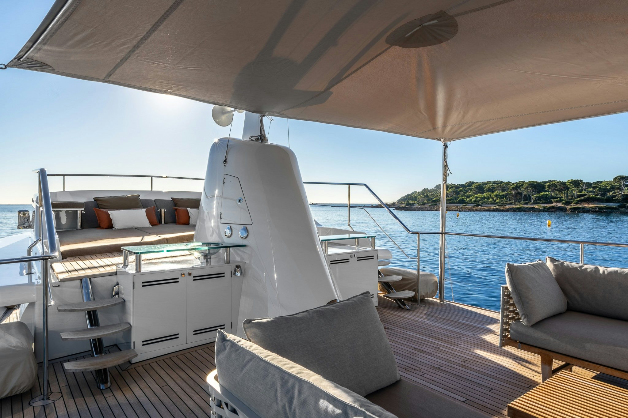a boat on the water aboard SULTANA Yacht for Sale