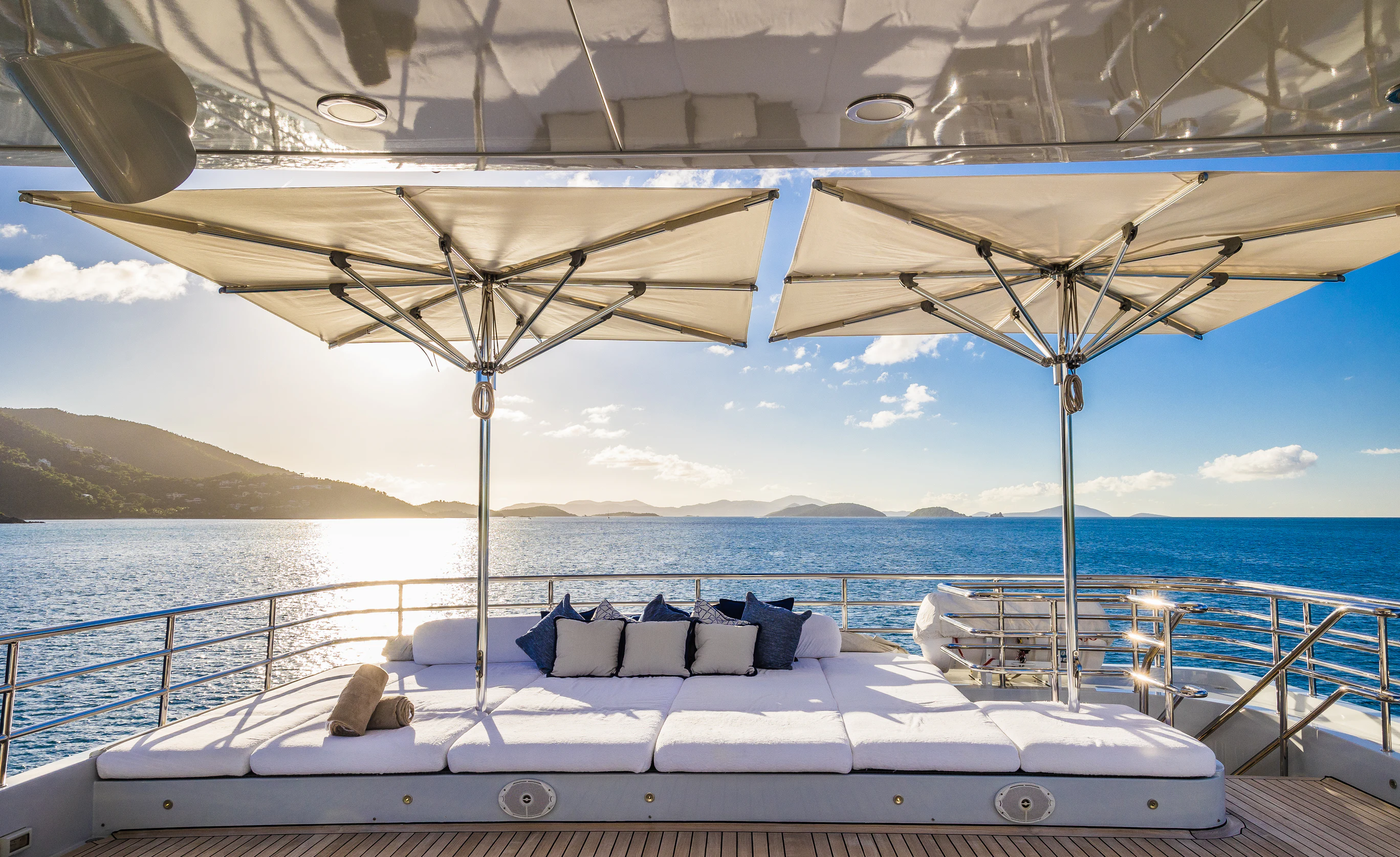 a boat on the water aboard AVALON Yacht for Charter