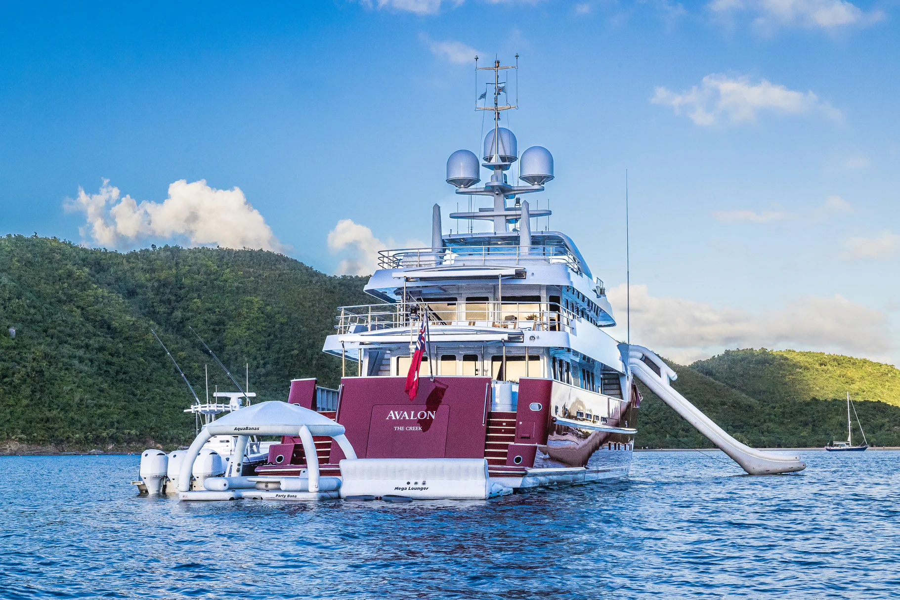 a boat on the water aboard AVALON Yacht for Charter
