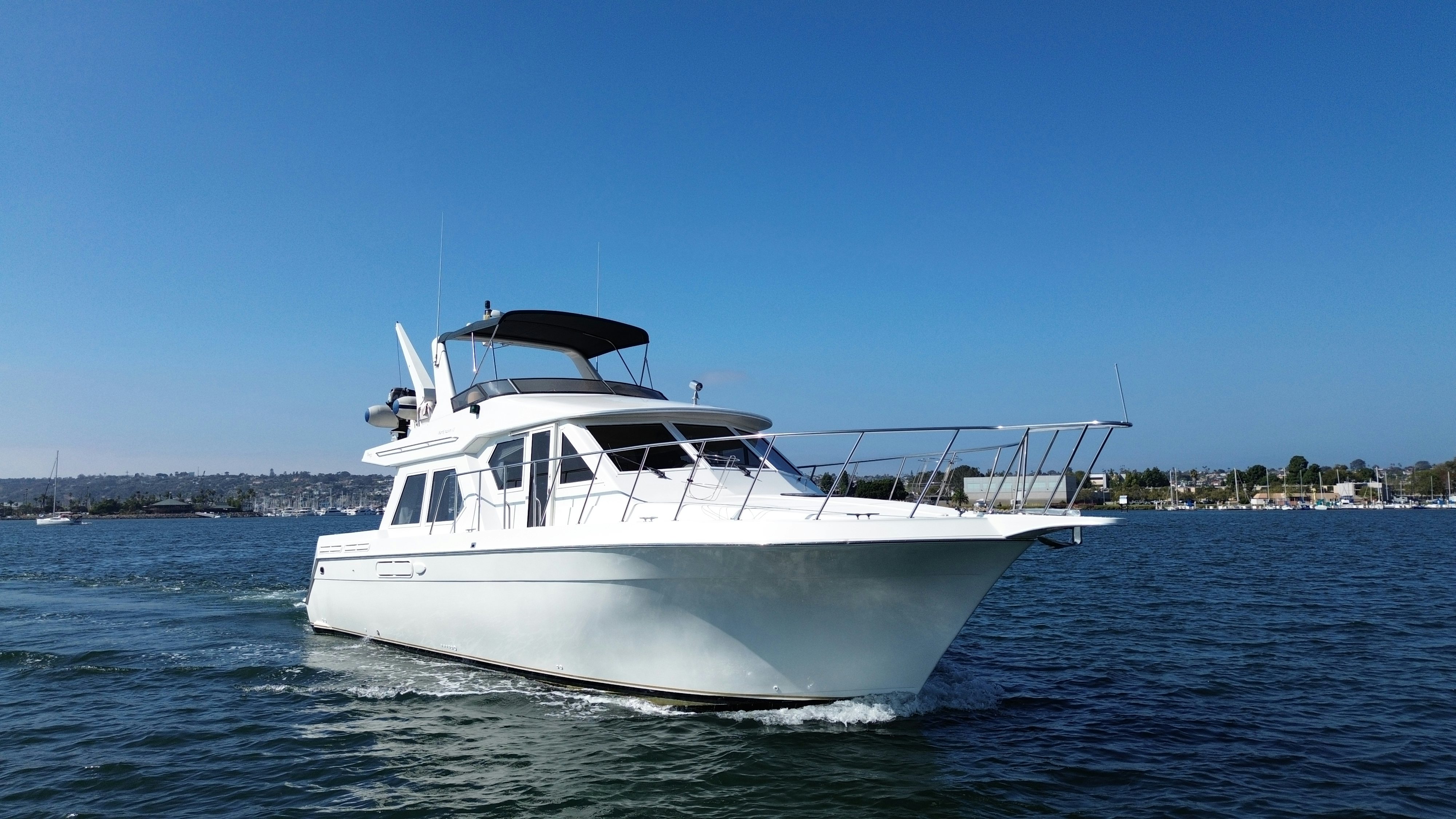 a white boat in the water aboard BARKRUISER Yacht for Sale