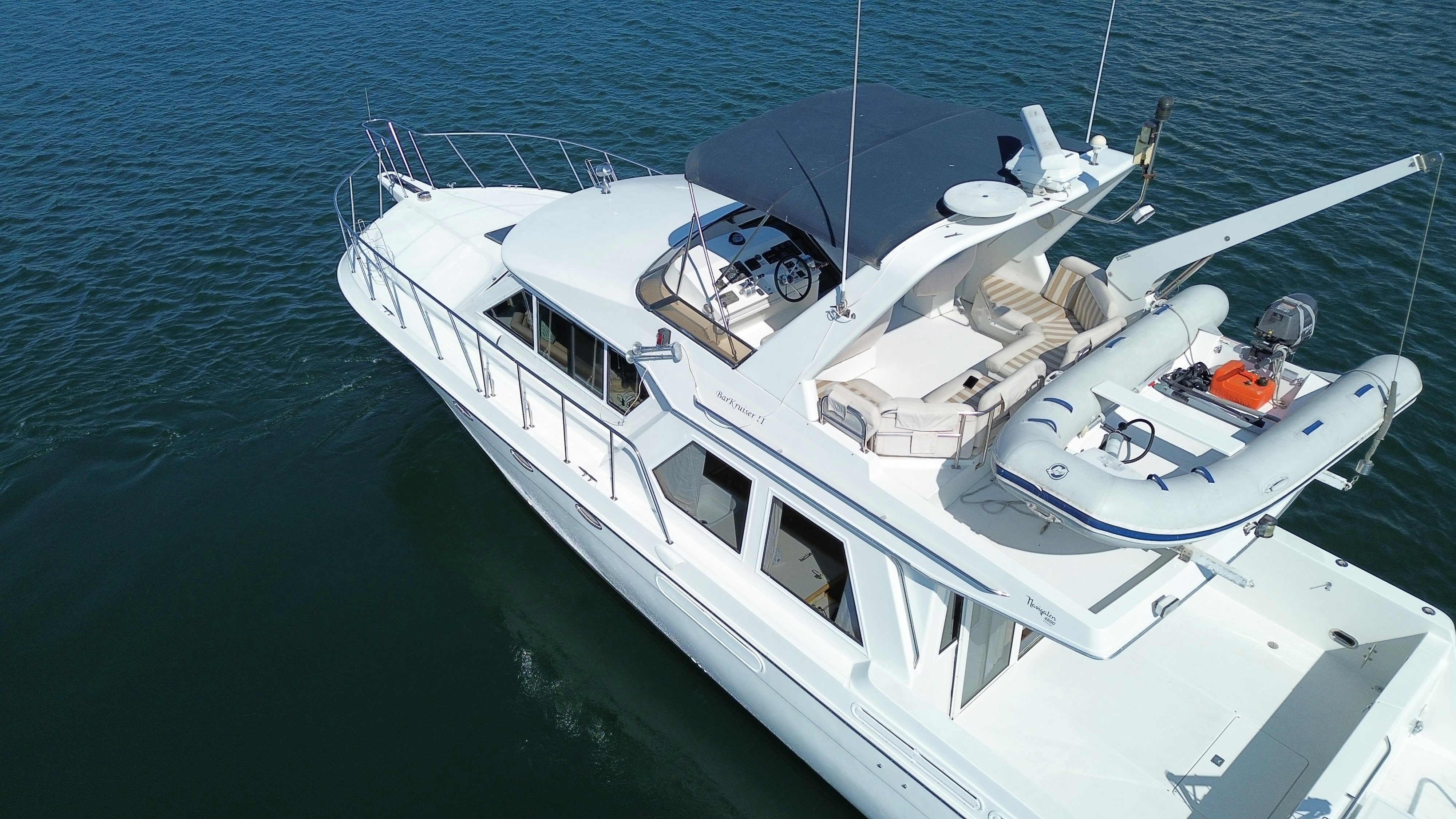 a boat on the water aboard BARKRUISER Yacht for Sale